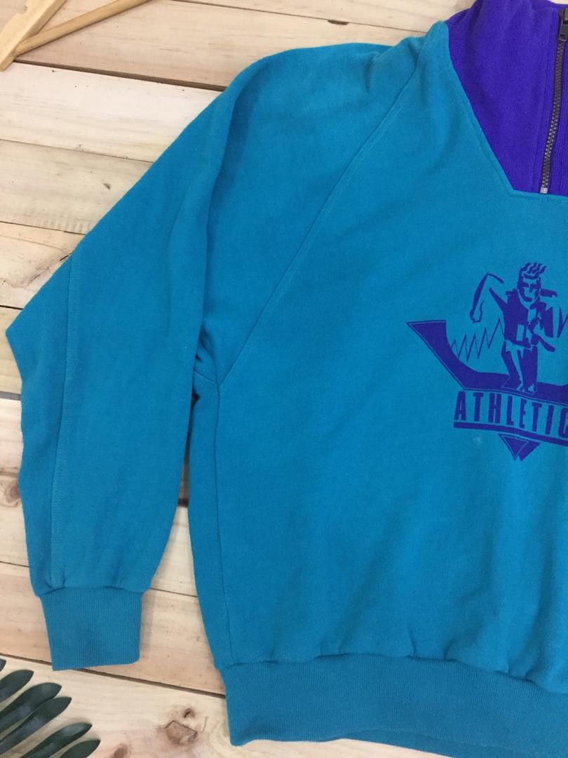 Puma Vintage Puma Athletics 90s Mock Neck Zip Sweatshirt Size US M / EU 48-50 / 2 - 4 Thumbnail