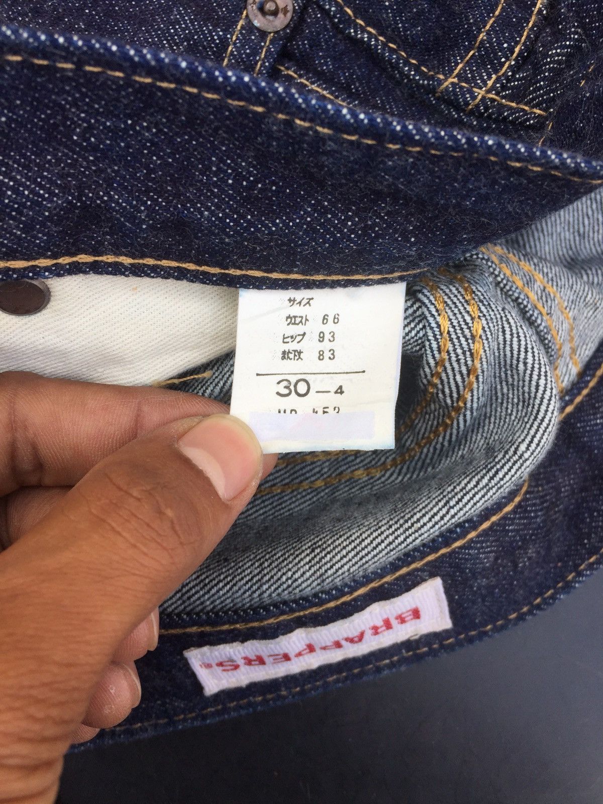 Japanese Brand × Vintage Japanese Selvedge Brappers Denim Size US 28 / EU 44 - 5 Thumbnail