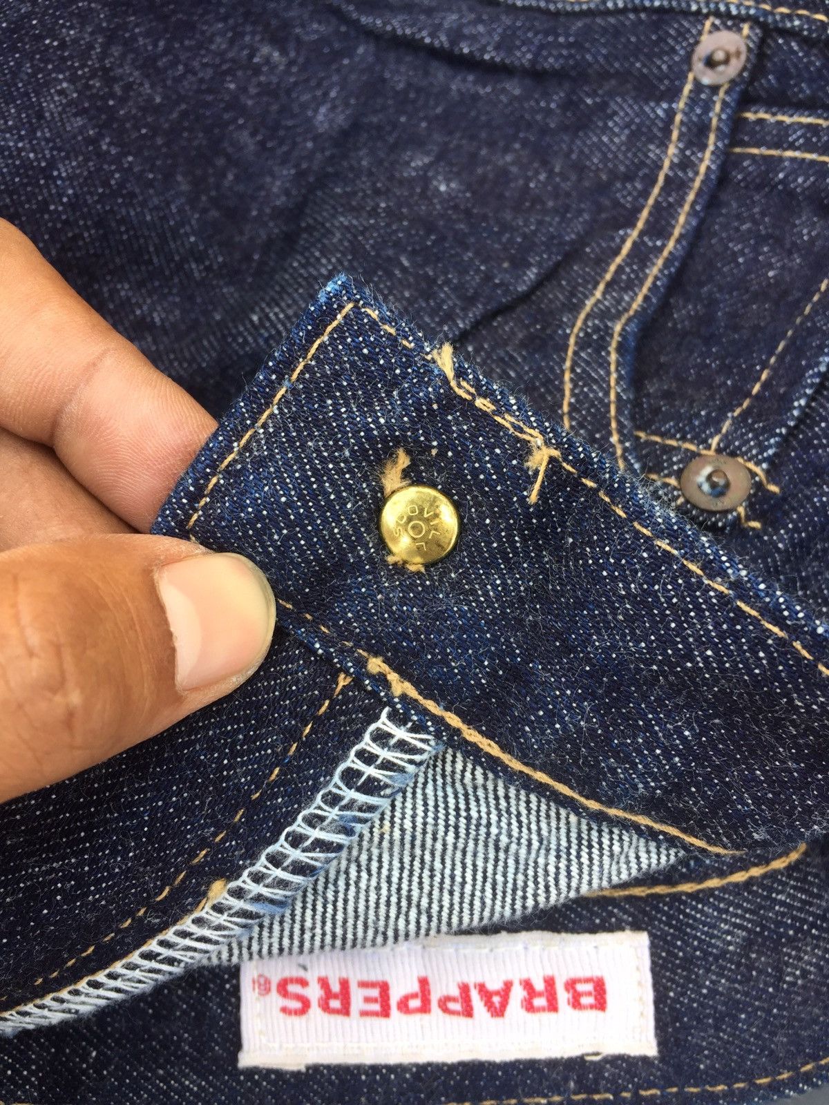Japanese Brand × Vintage Japanese Selvedge Brappers Denim Size US 28 / EU 44 - 7 Thumbnail