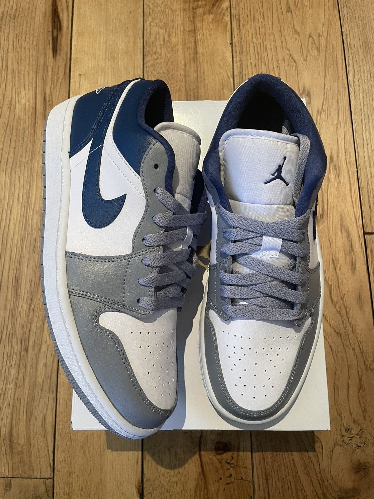 Nike Air Jordan 1 Low Stealth French Blue W | Grailed