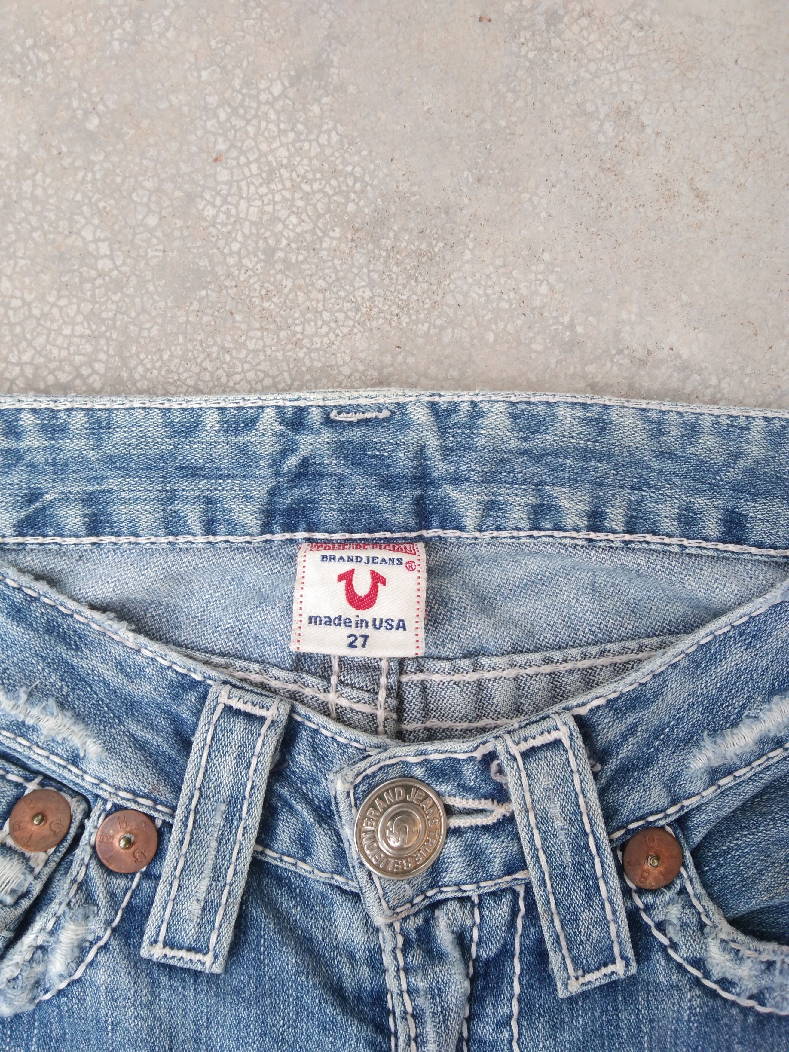 True Religion Vintage True Religion BootCut Flared Jeans Made In USA 27x30 Size US 27 - 5 Thumbnail