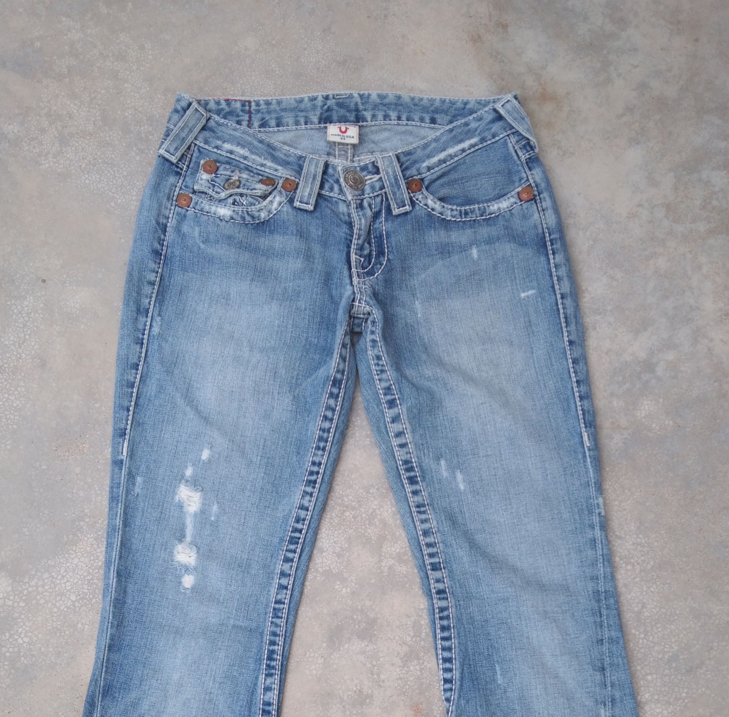 True Religion Vintage True Religion BootCut Flared Jeans Made In USA 27x30 Size US 27 - 3 Thumbnail