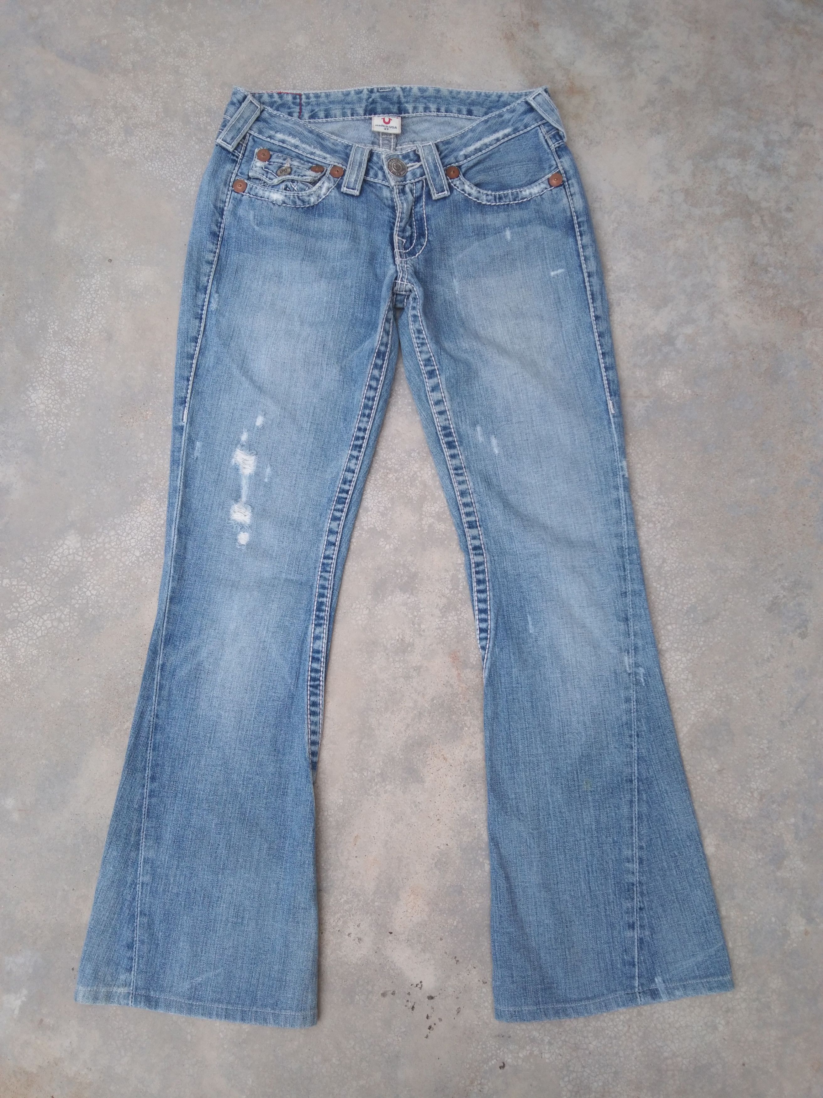 True Religion Vintage True Religion BootCut Flared Jeans Made In USA 27x30 Size US 27 - 2 Thumbnail