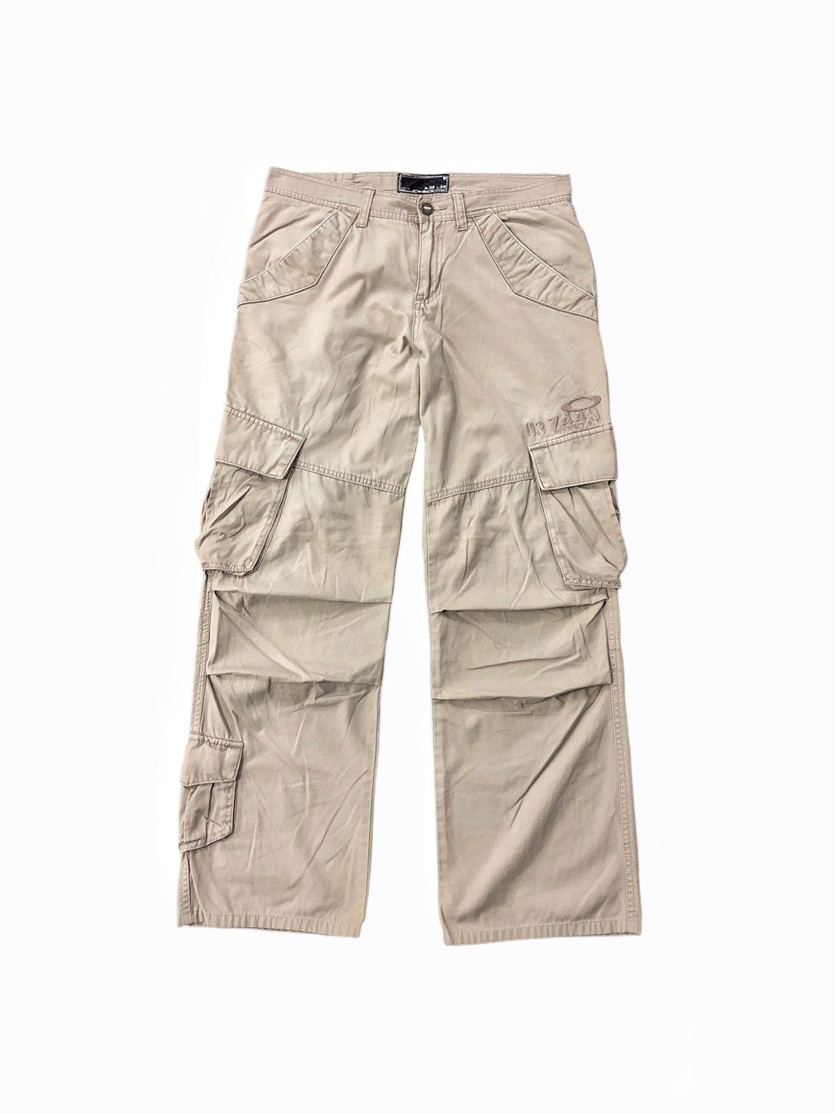 image of Fw-2006 Oakley Tactical Cargo Pant 8 Pocket in Cream, Men's (Size 33)