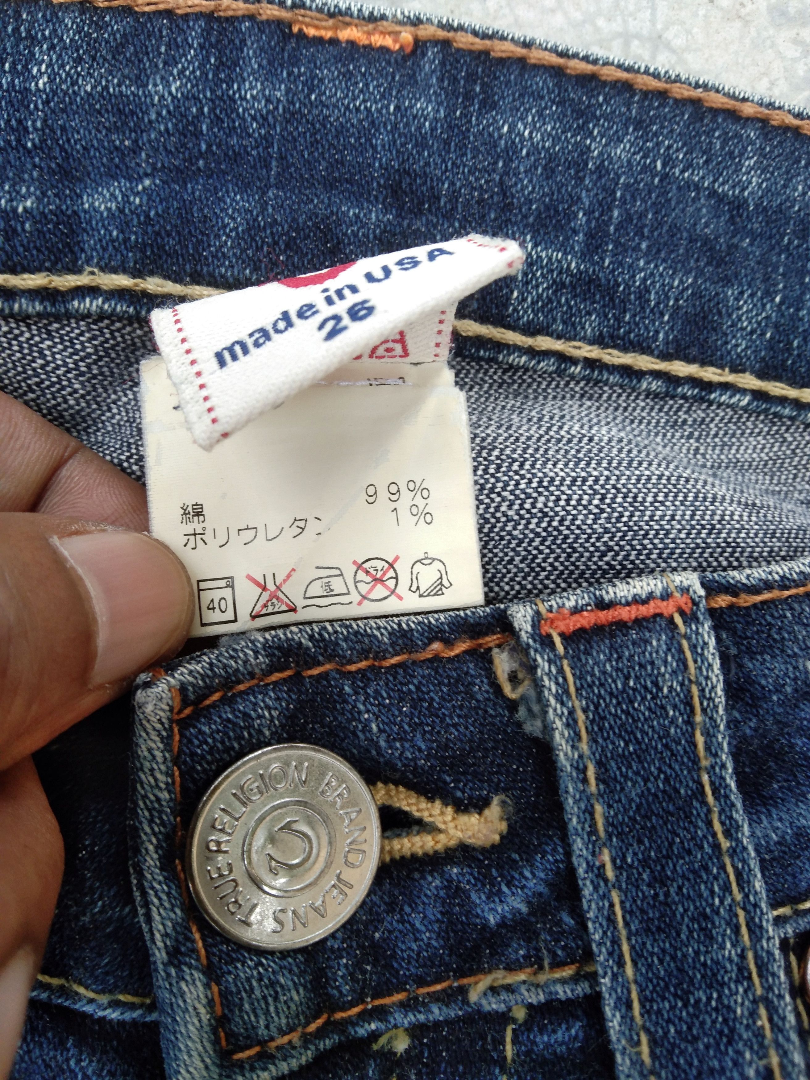 True Religion Vintage True Religion Flared Jeans Made In USA 26x30 Size US 26 / EU 42 - 6 Thumbnail