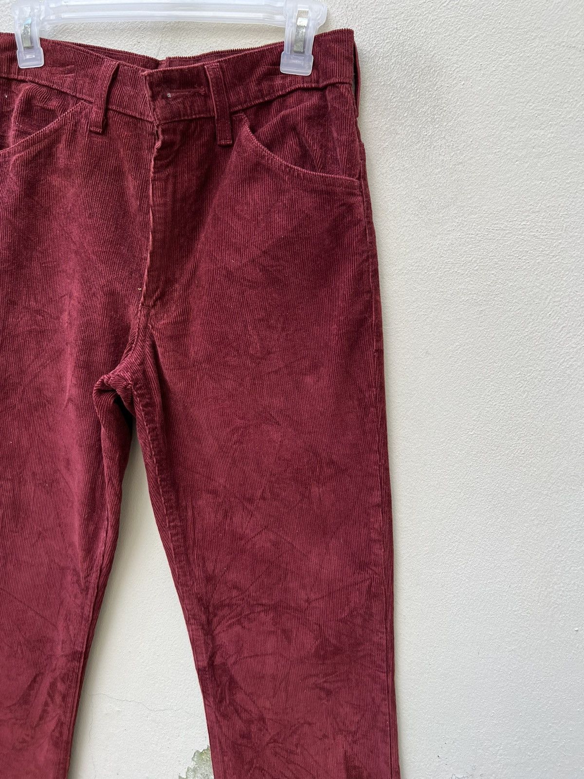 Levi's Vintage 1999 Levi’s 646 Maroon Corduroy Bootcut Jeans Size US 29 - 7 Thumbnail