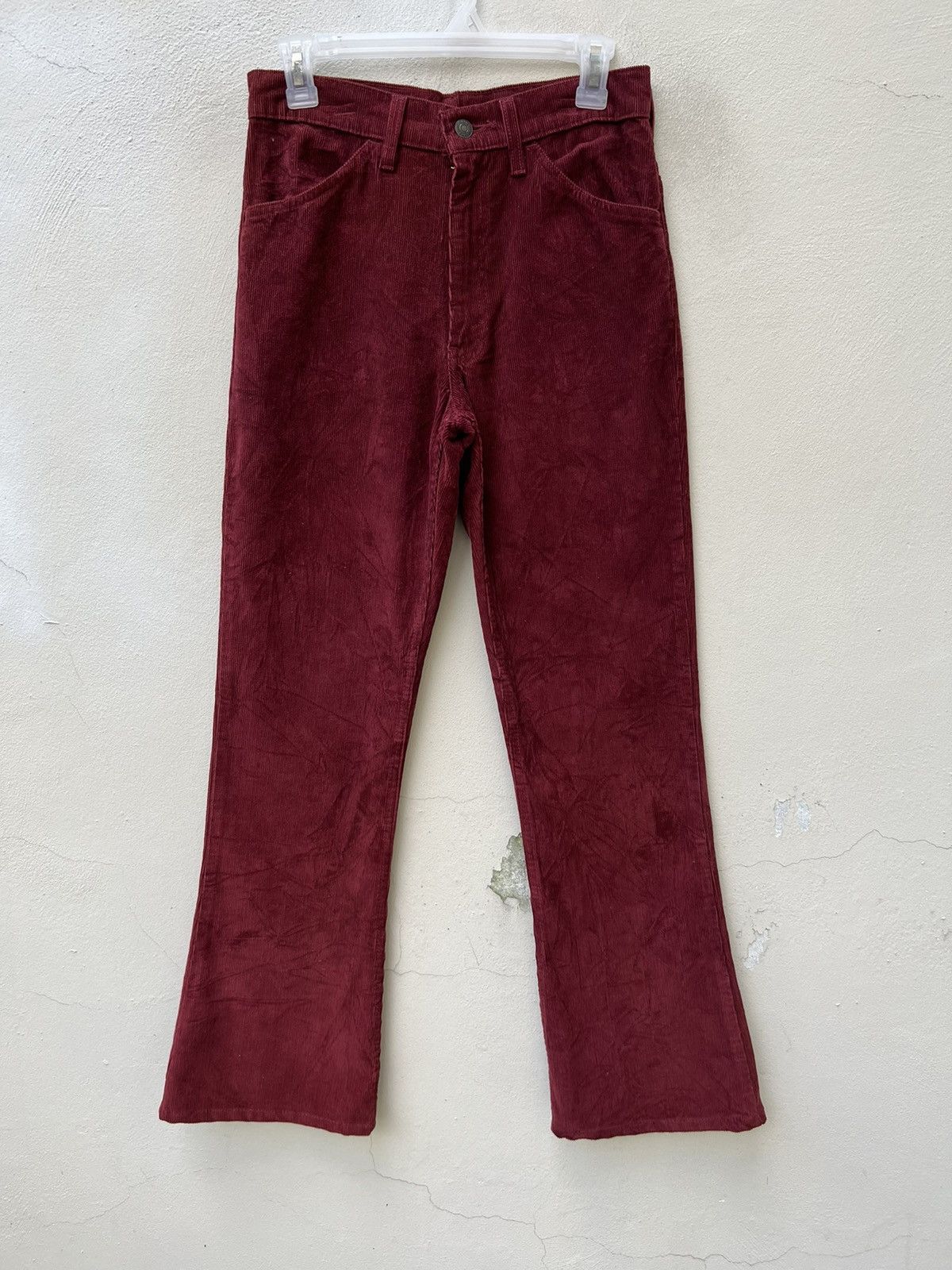 Levi's Vintage 1999 Levi’s 646 Maroon Corduroy Bootcut Jeans Size US 29 - 3 Thumbnail