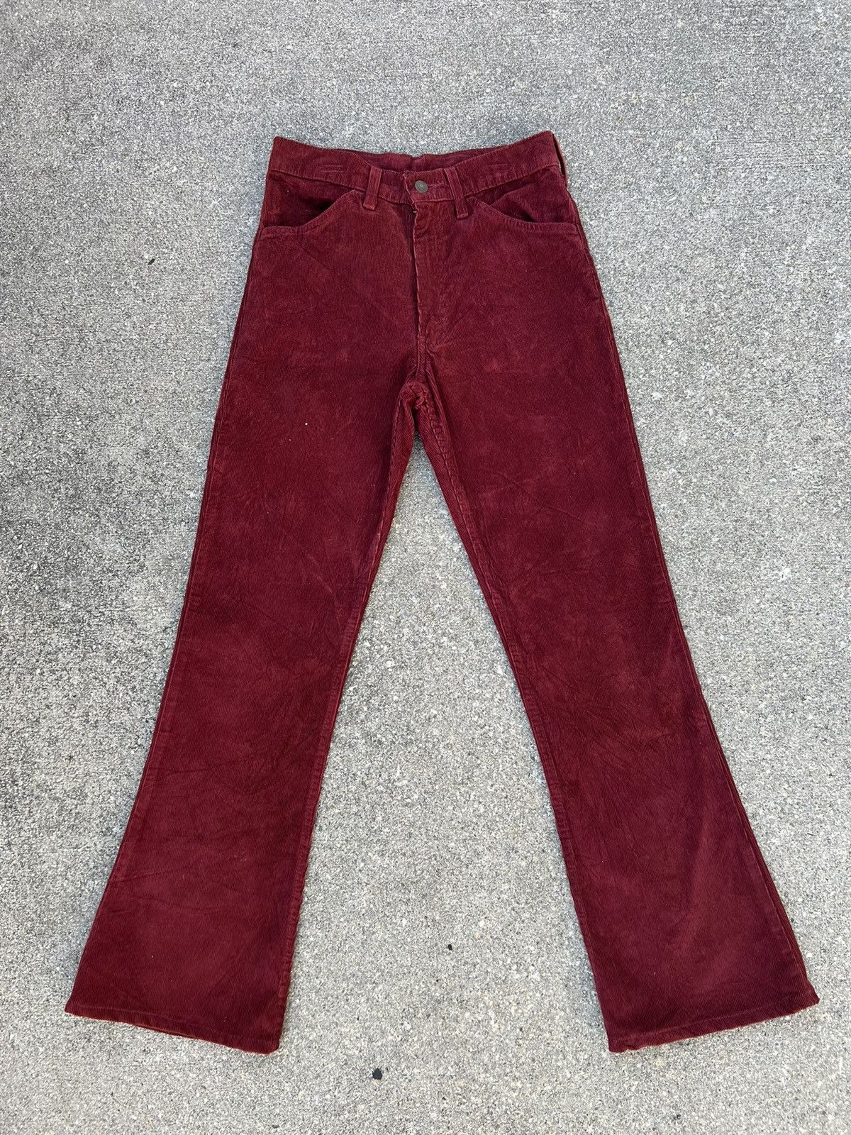 Levi's Vintage 1999 Levi’s 646 Maroon Corduroy Bootcut Jeans Size US 29 - 1 Thumbnail