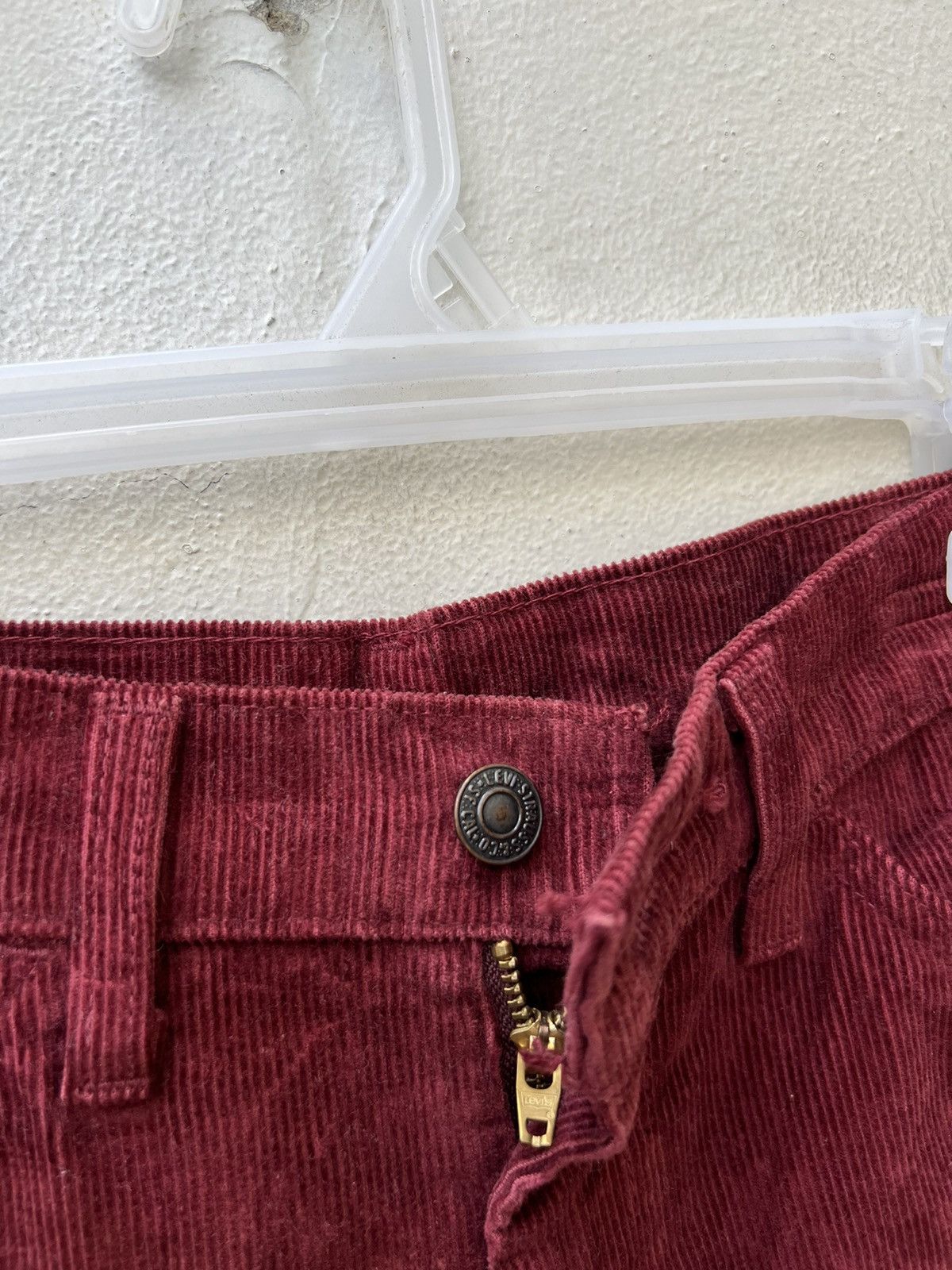Levi's Vintage 1999 Levi’s 646 Maroon Corduroy Bootcut Jeans Size US 29 - 4 Thumbnail