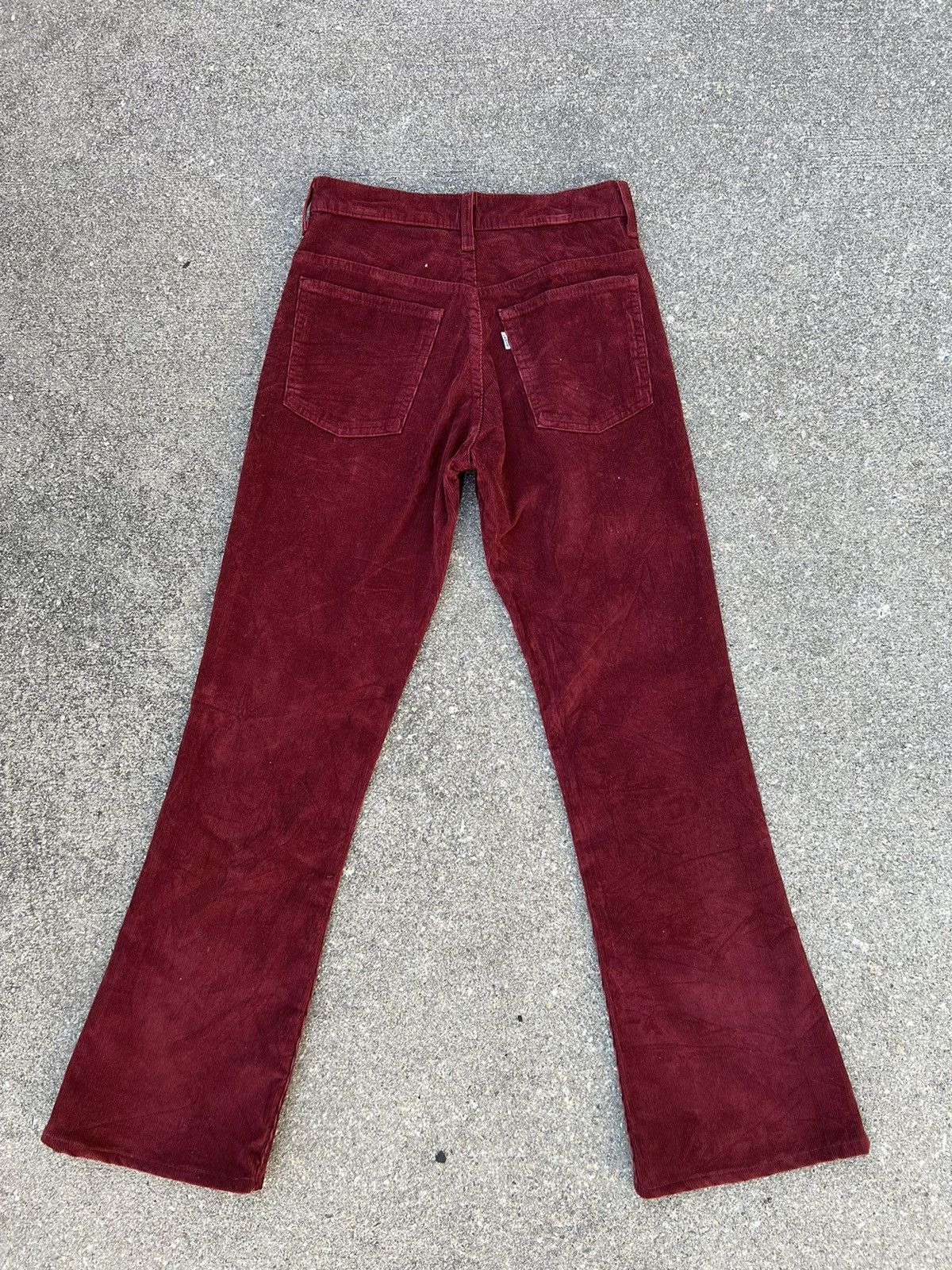 Levi's Vintage 1999 Levi’s 646 Maroon Corduroy Bootcut Jeans Size US 29 - 2 Thumbnail