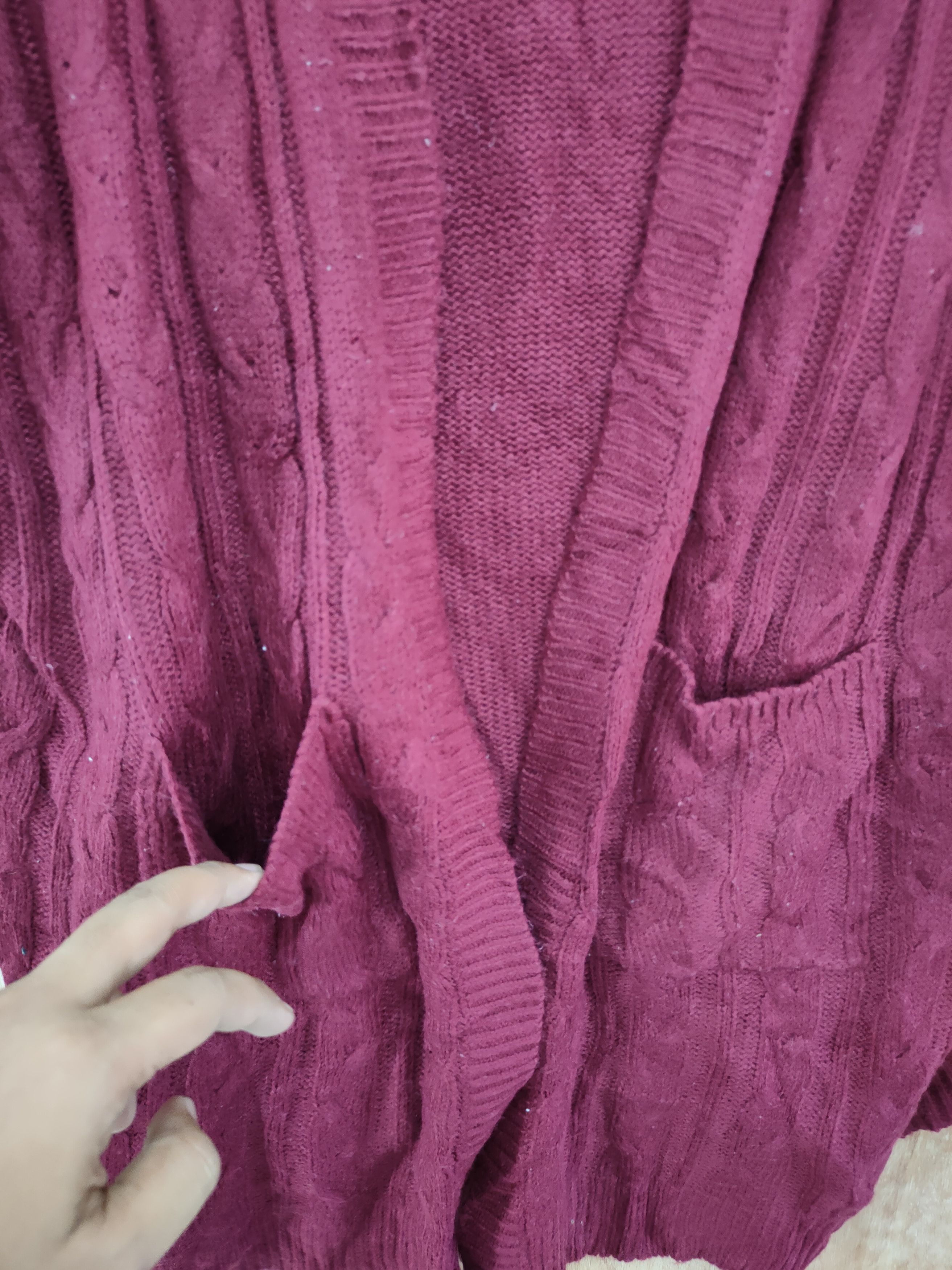 Aran Isles Knitwear × Japanese Brand Vivere aran isle knitwear cardigan cable knit #46-071 Size XL / US 12-14 / IT 48-50 - 6 Thumbnail
