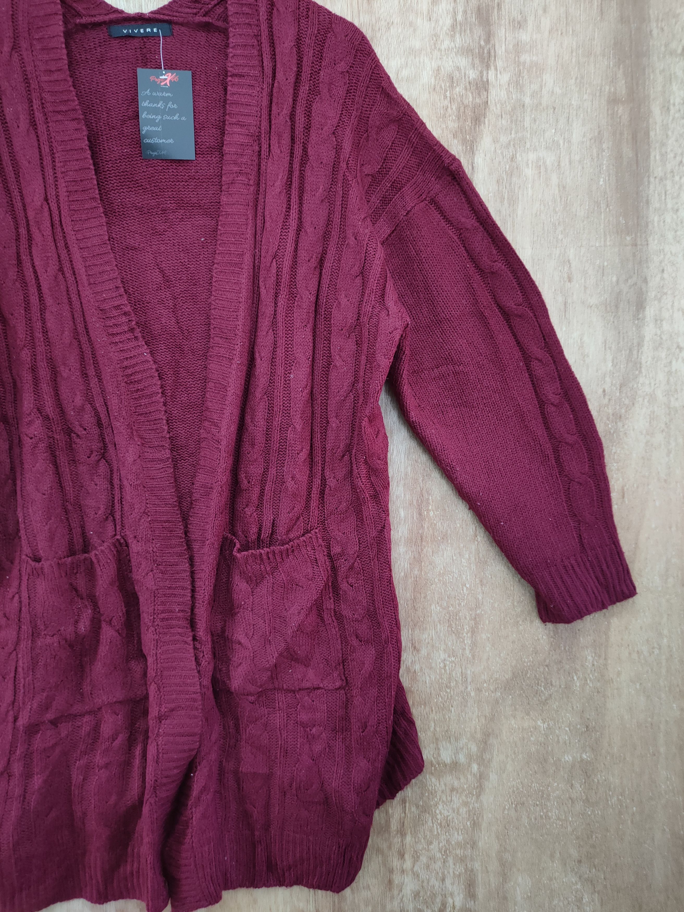 Aran Isles Knitwear × Japanese Brand Vivere aran isle knitwear cardigan cable knit #46-071 Size XL / US 12-14 / IT 48-50 - 3 Thumbnail
