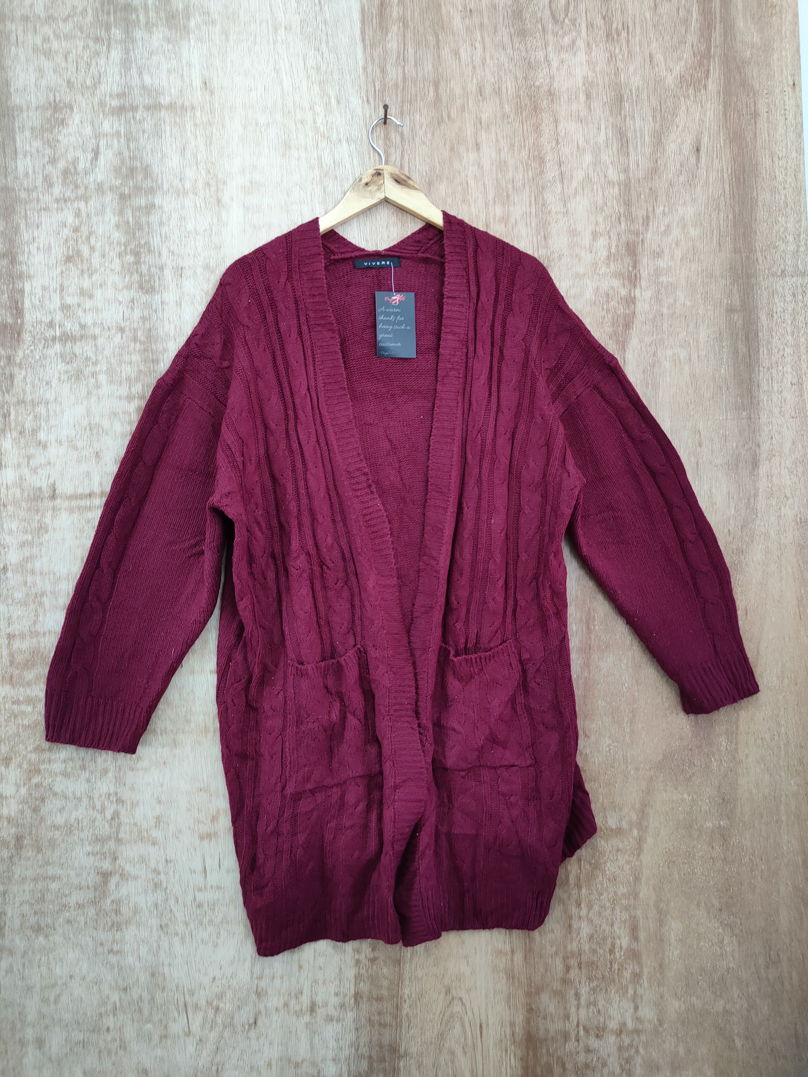 Aran Isles Knitwear × Japanese Brand Vivere aran isle knitwear cardigan cable knit #46-071 Size XL / US 12-14 / IT 48-50 - 1 Thumbnail