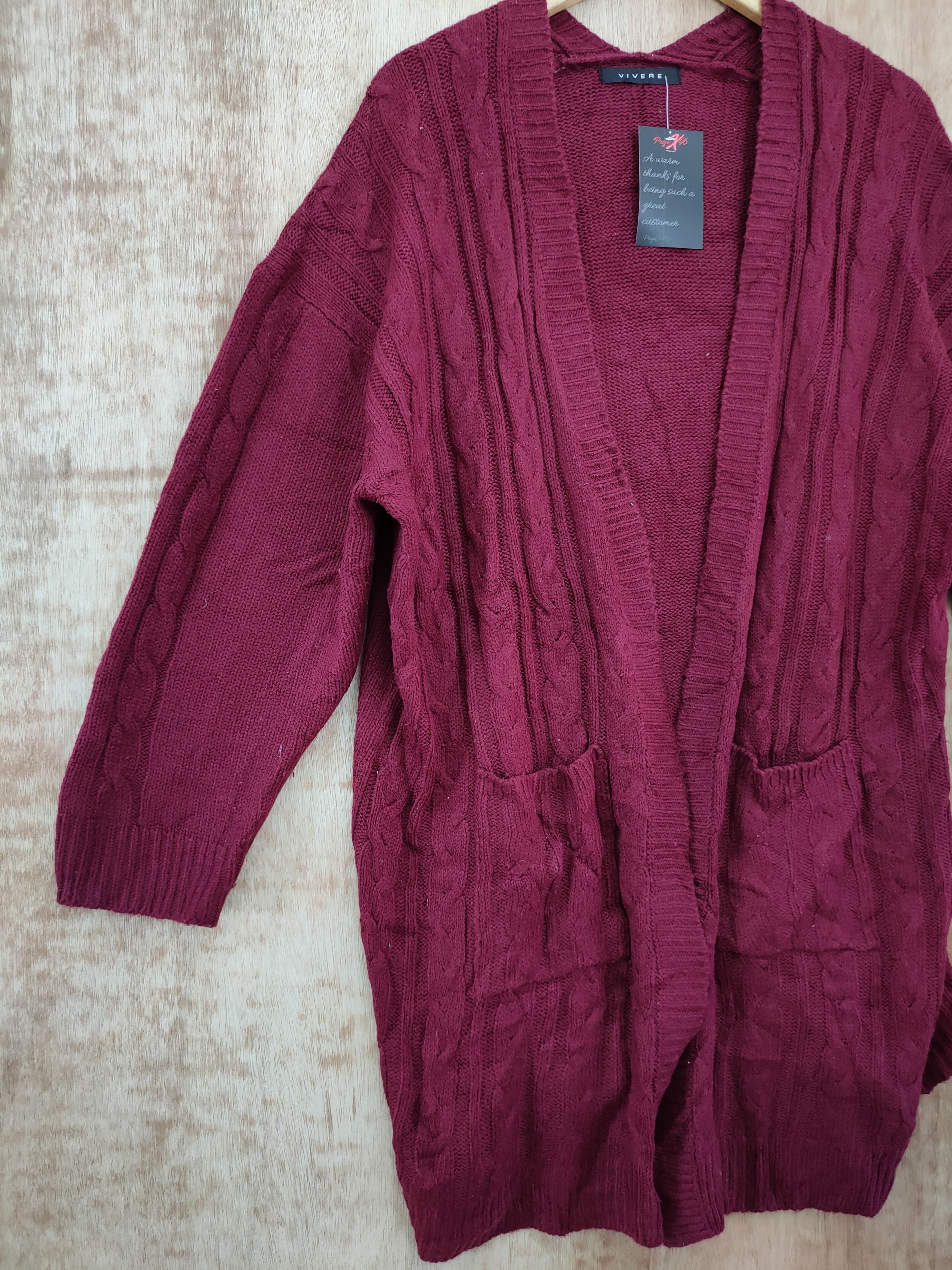 Aran Isles Knitwear × Japanese Brand Vivere aran isle knitwear cardigan cable knit #46-071 Size XL / US 12-14 / IT 48-50 - 2 Thumbnail