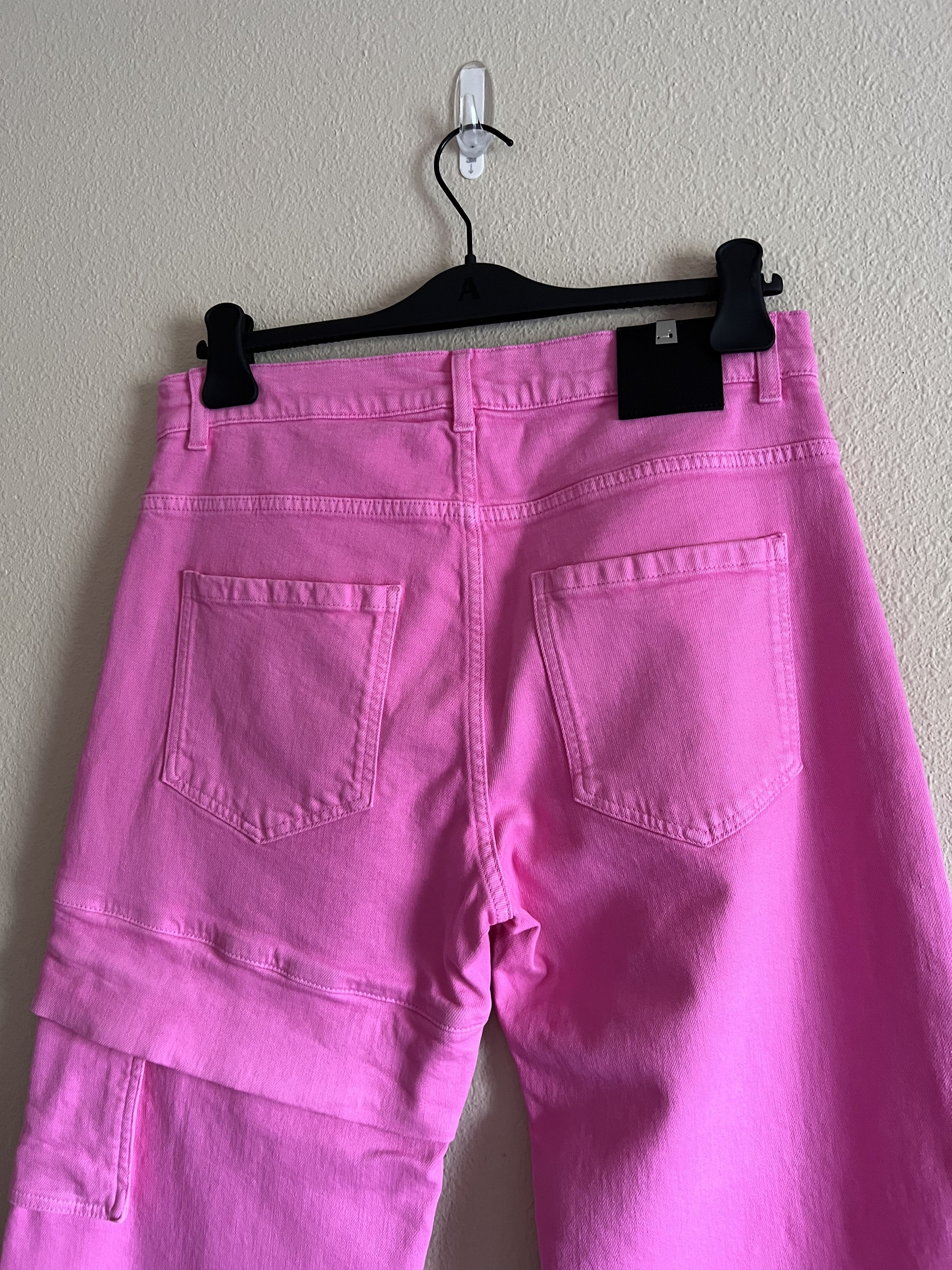 1017 ALYX 9SM 1017 Alyx 9SM Oversized Denim Cargo Jeans in Pink Size US 33 - 5 Thumbnail