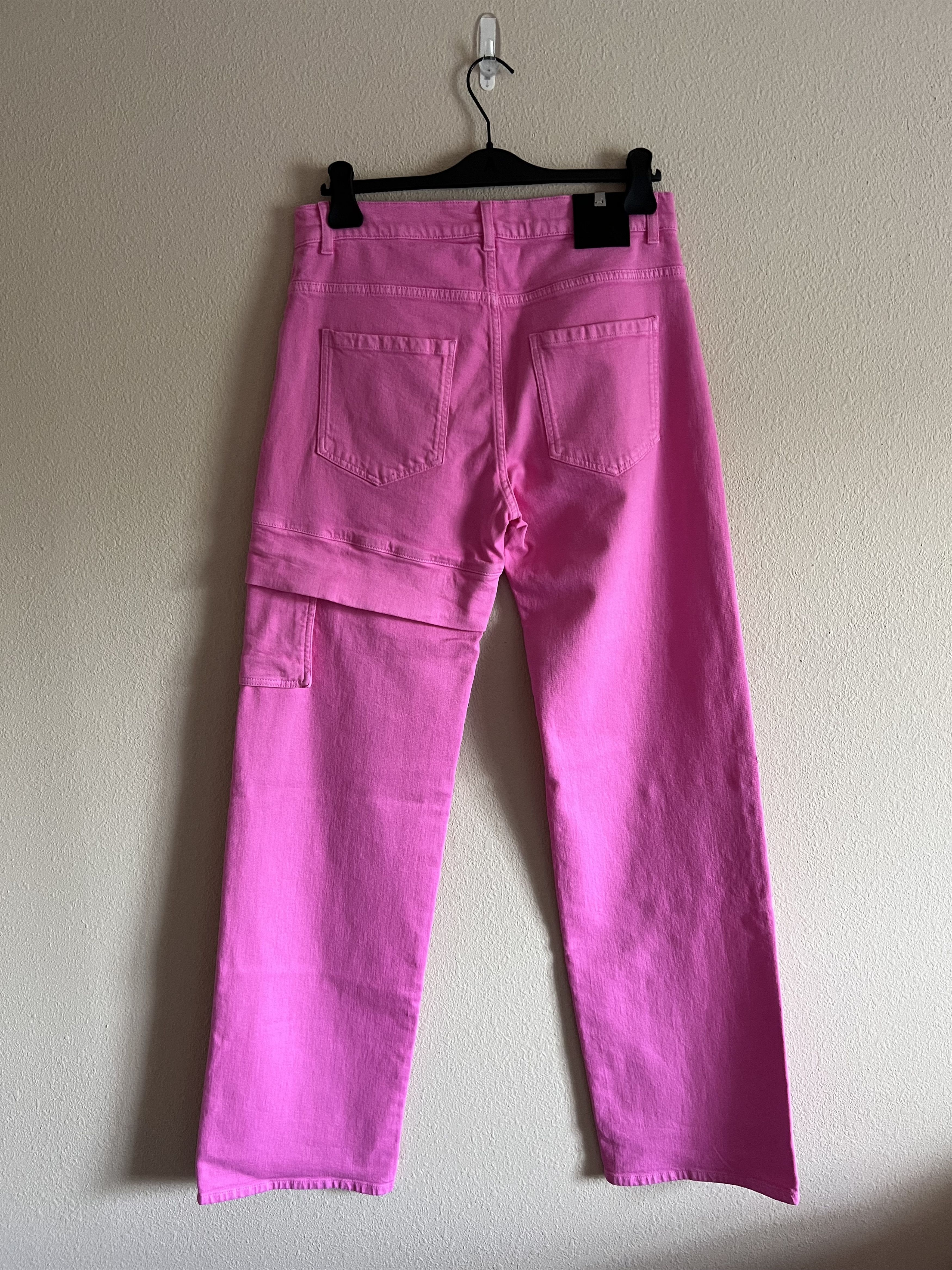 1017 ALYX 9SM 1017 Alyx 9SM Oversized Denim Cargo Jeans in Pink Size US 33 - 4 Thumbnail