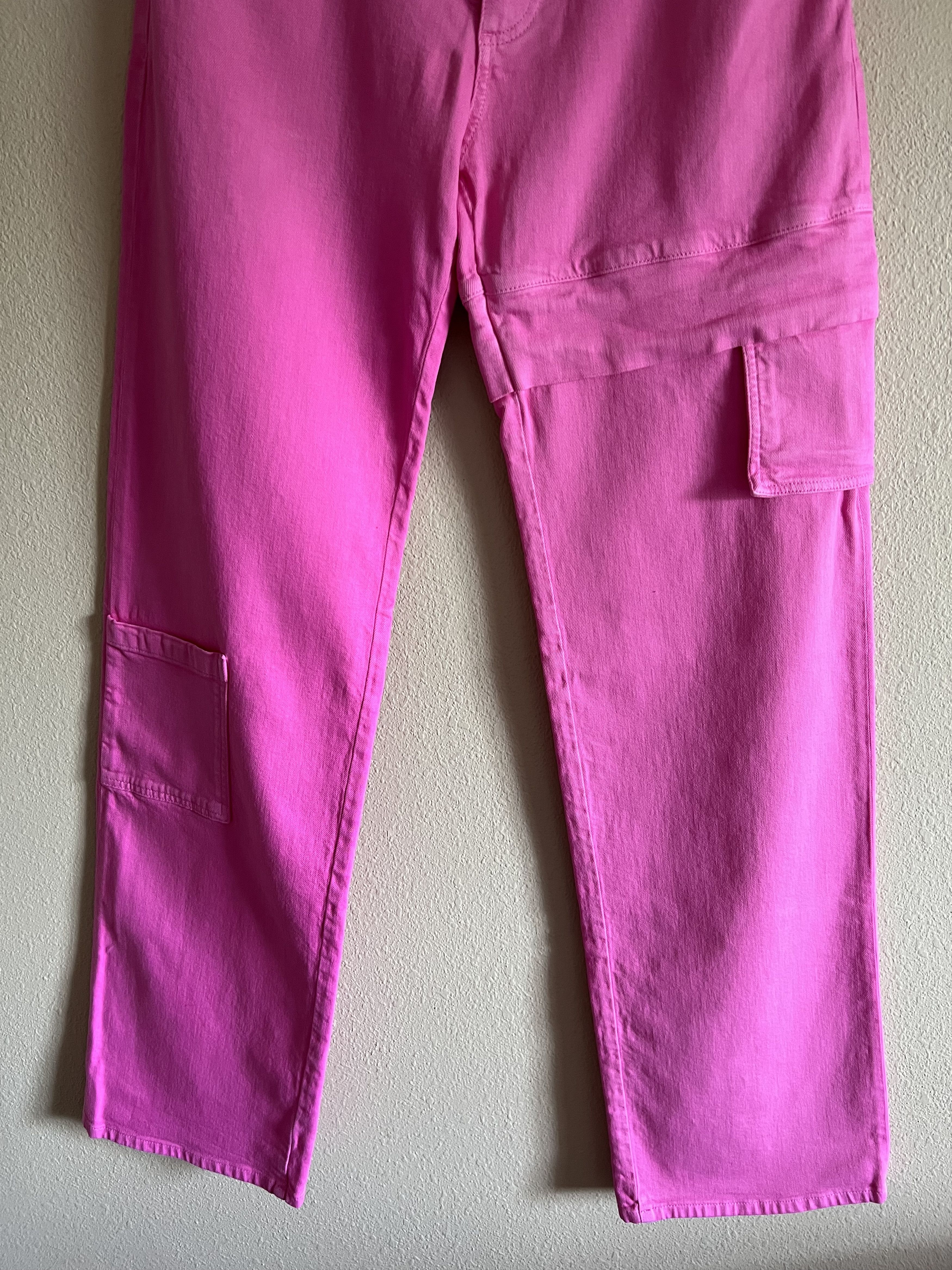 1017 ALYX 9SM 1017 Alyx 9SM Oversized Denim Cargo Jeans in Pink Size US 33 - 3 Thumbnail