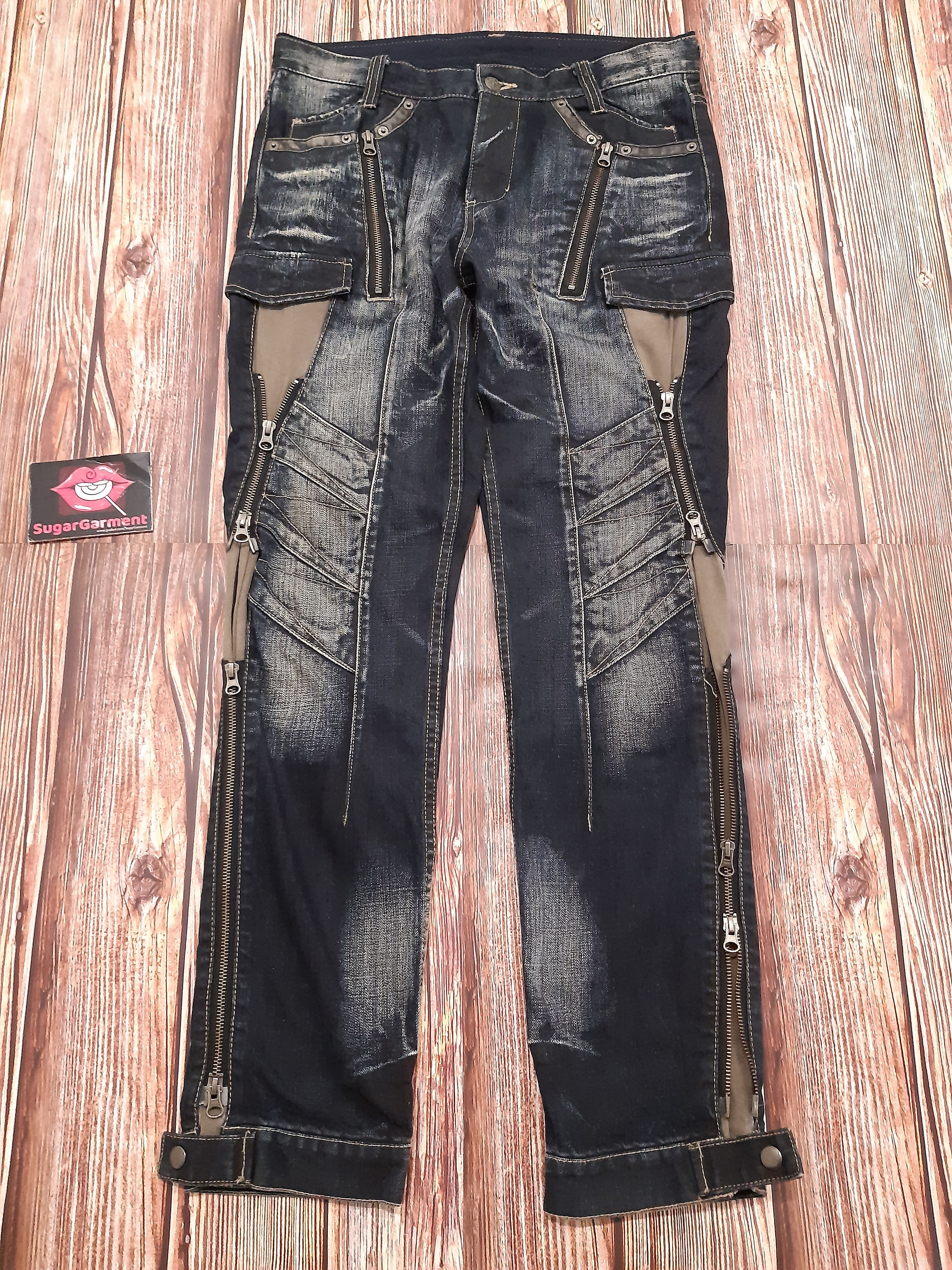 Japanese Brand × Vintage Japanese Jeans Bondage Zipper PPFM Size US 32 / EU 48 - 2 Thumbnail