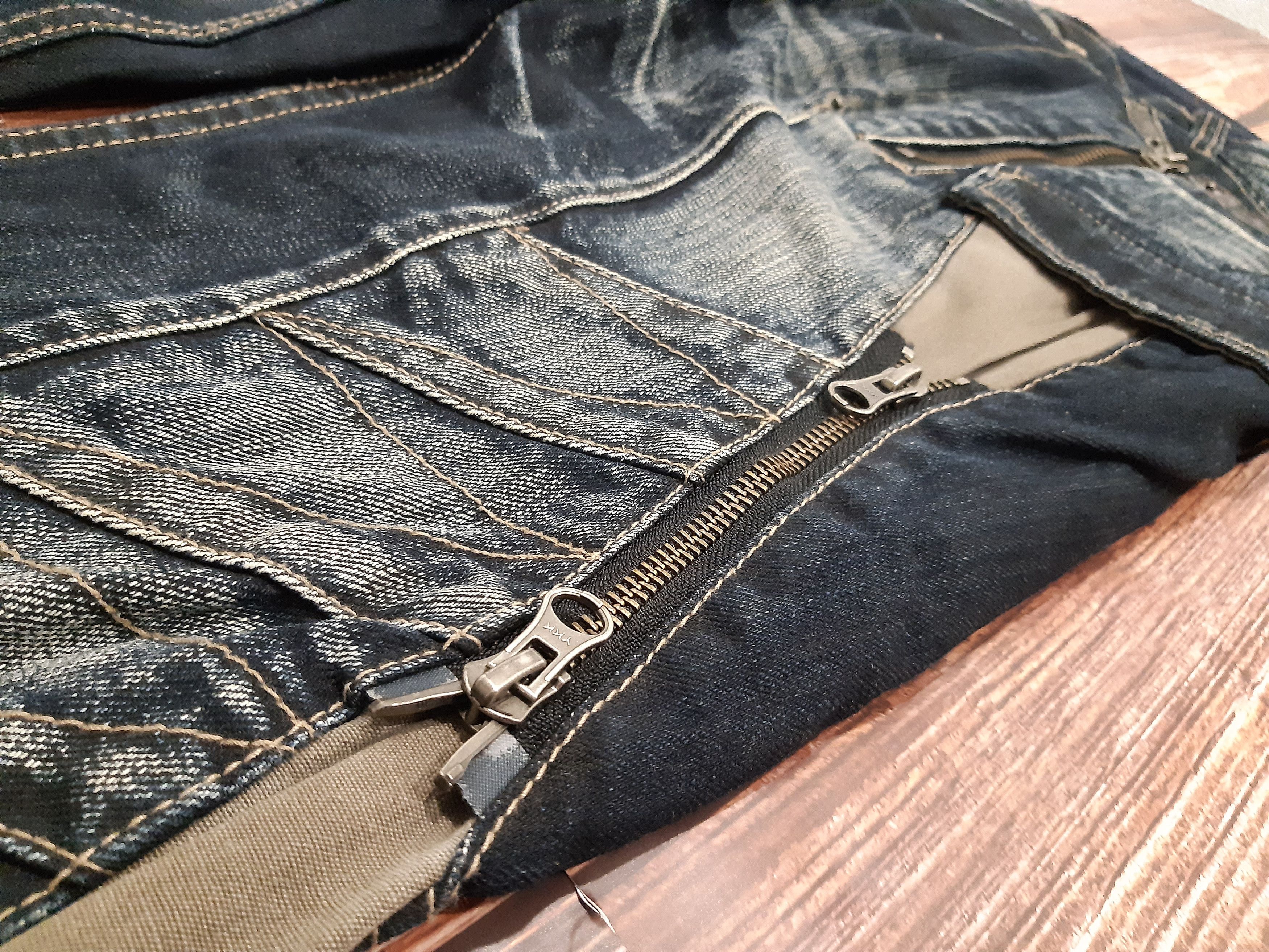 Japanese Brand × Vintage Japanese Jeans Bondage Zipper PPFM Size US 32 / EU 48 - 3 Thumbnail
