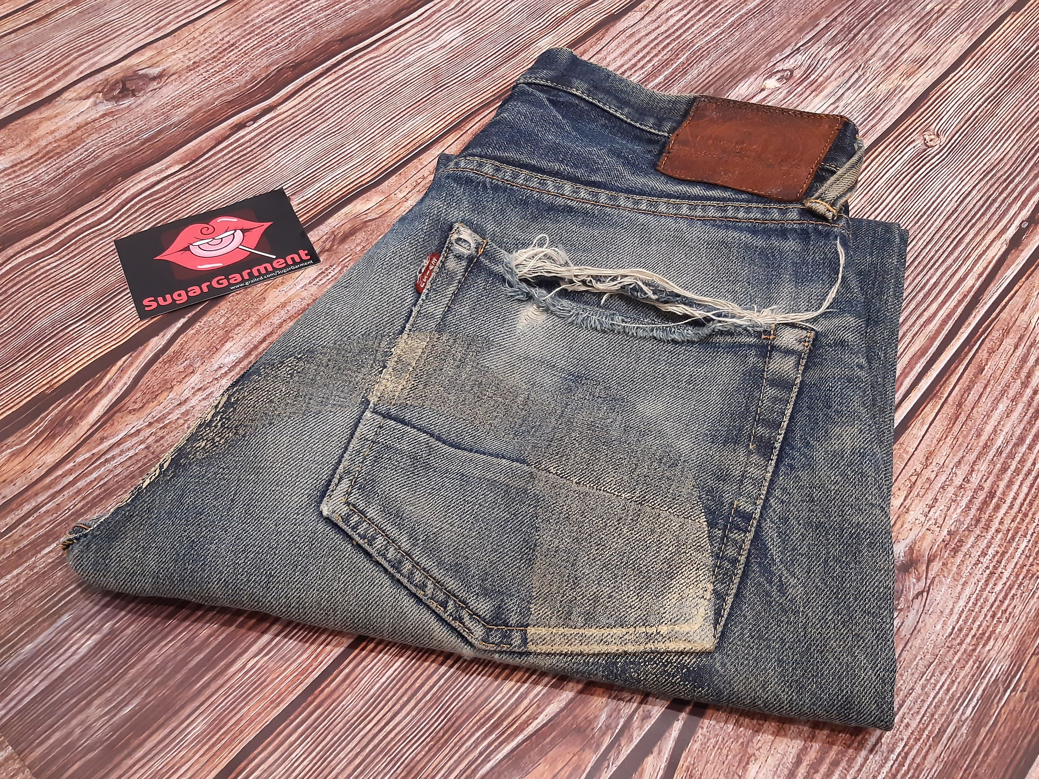 Evisu EVISU DAICOCK Jeans Vintage Distressed Size US 31 - 23 Thumbnail