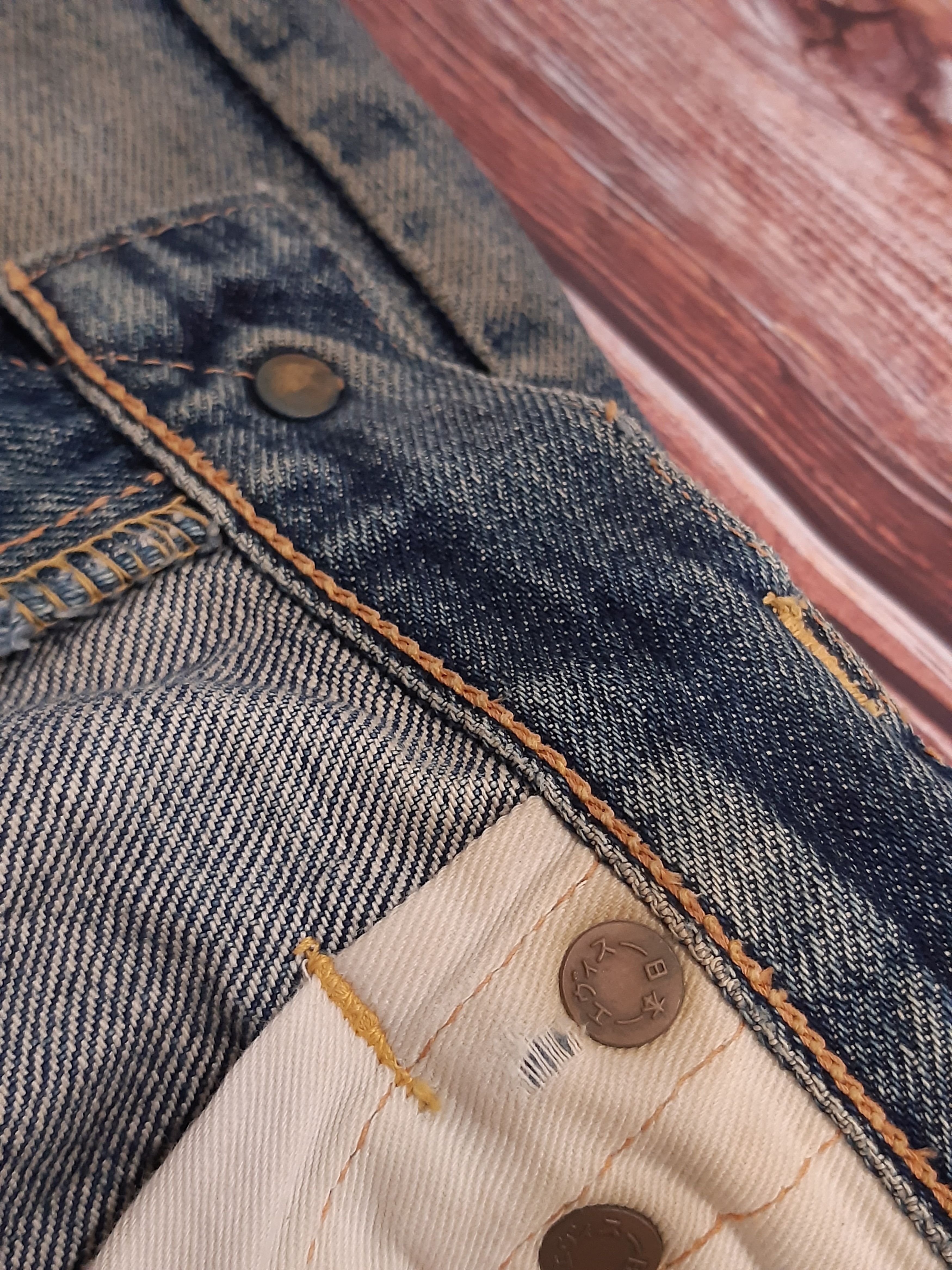 Evisu EVISU DAICOCK Jeans Vintage Distressed Size US 31 - 13 Thumbnail