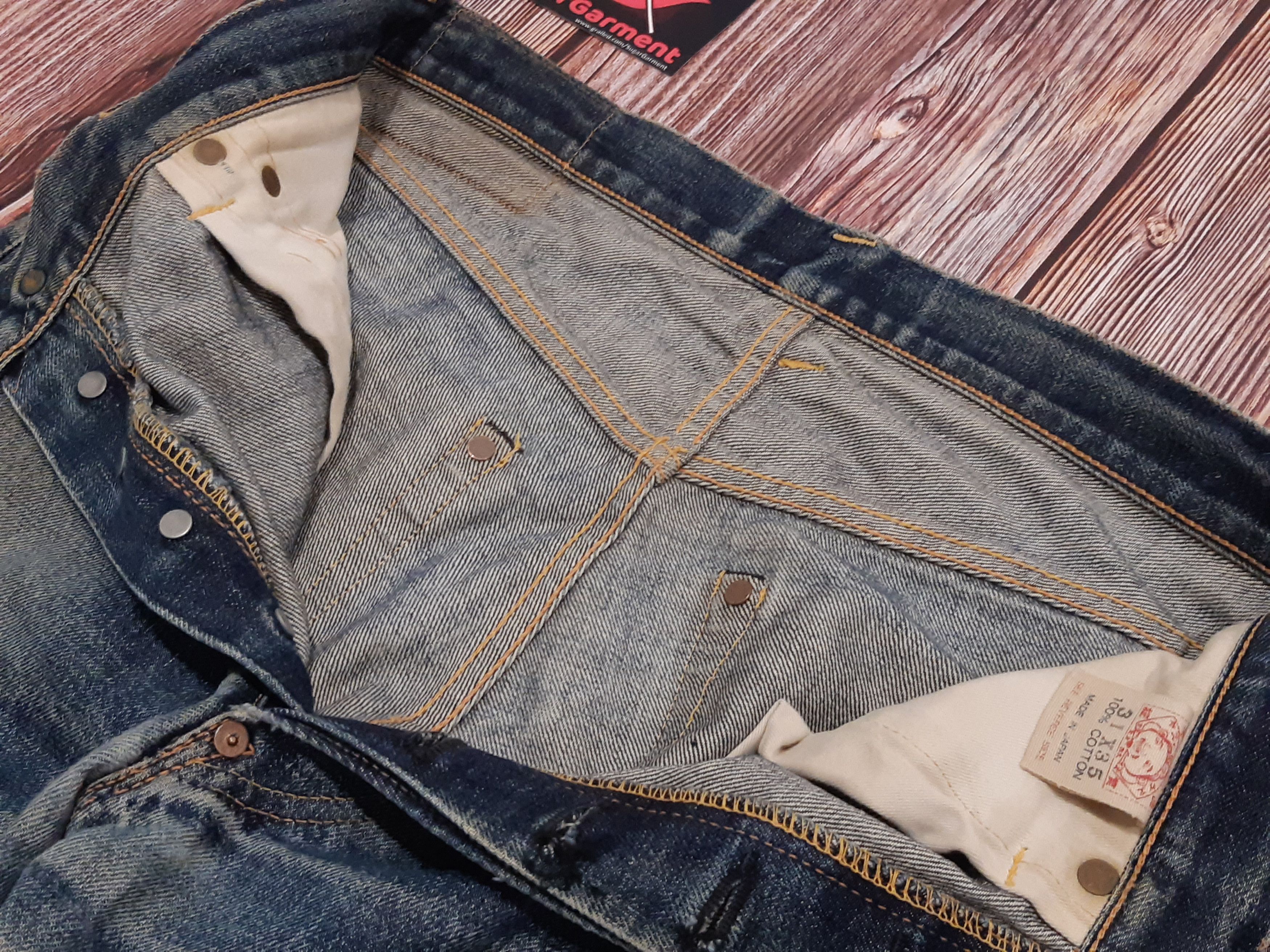 Evisu EVISU DAICOCK Jeans Vintage Distressed Size US 31 - 11 Thumbnail