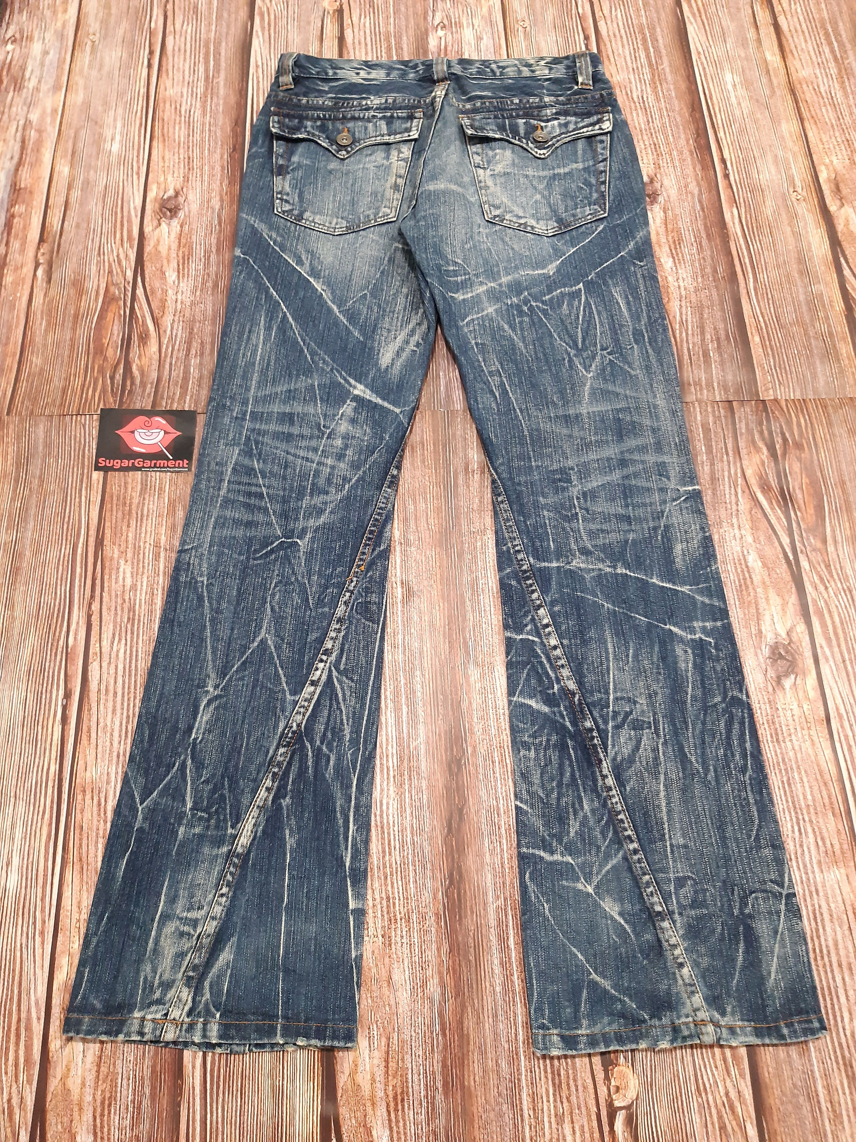 Japanese Brand Flare Bell Bottom Jeans Nylaus Japan Vintage Size US 32 / EU 48 - 8 Thumbnail