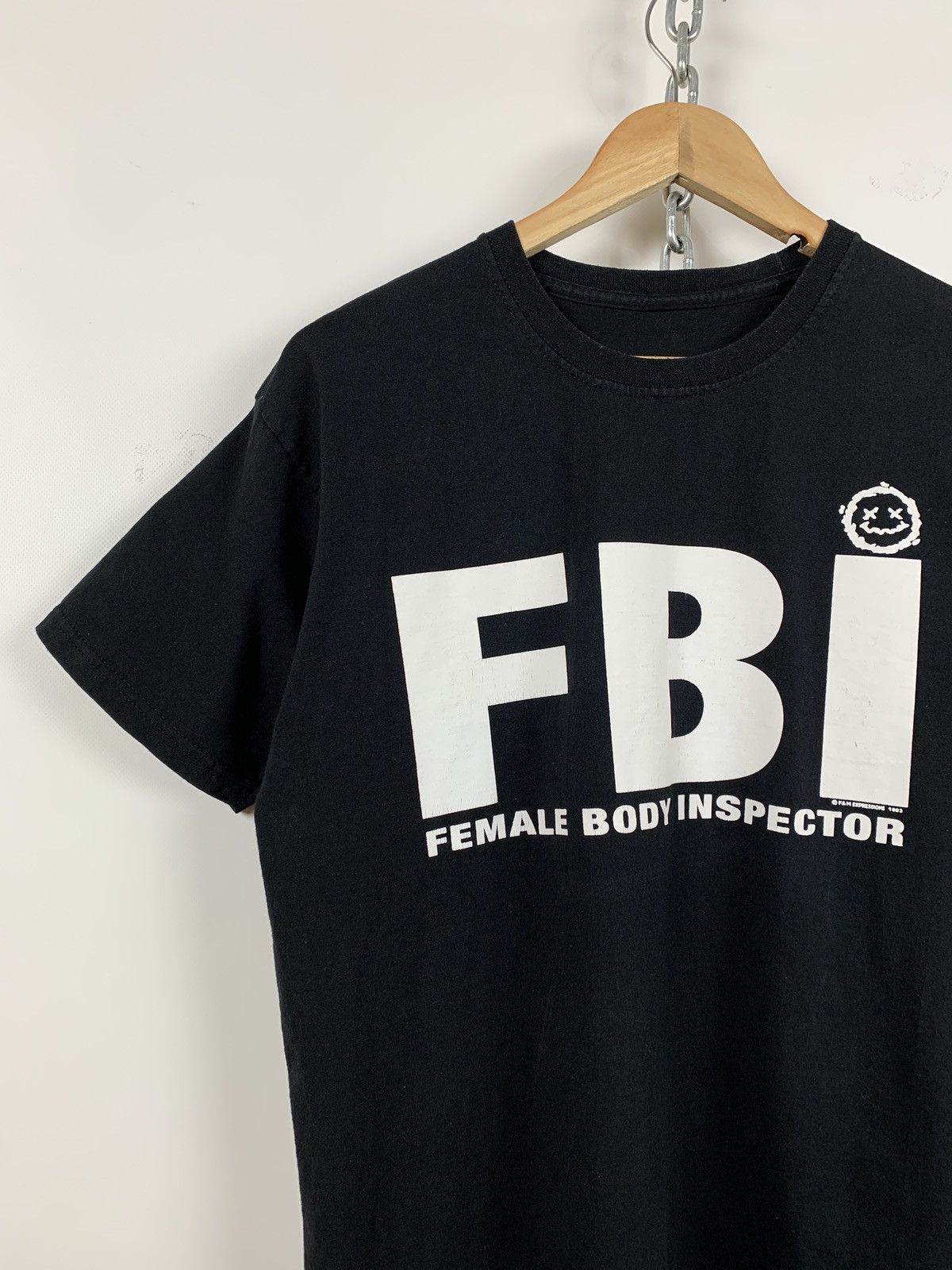 Vintage 1993 Vintage FBI Female Body Inspector Humor T-Shirt Size US M / EU 48-50 / 2 - 4 Thumbnail