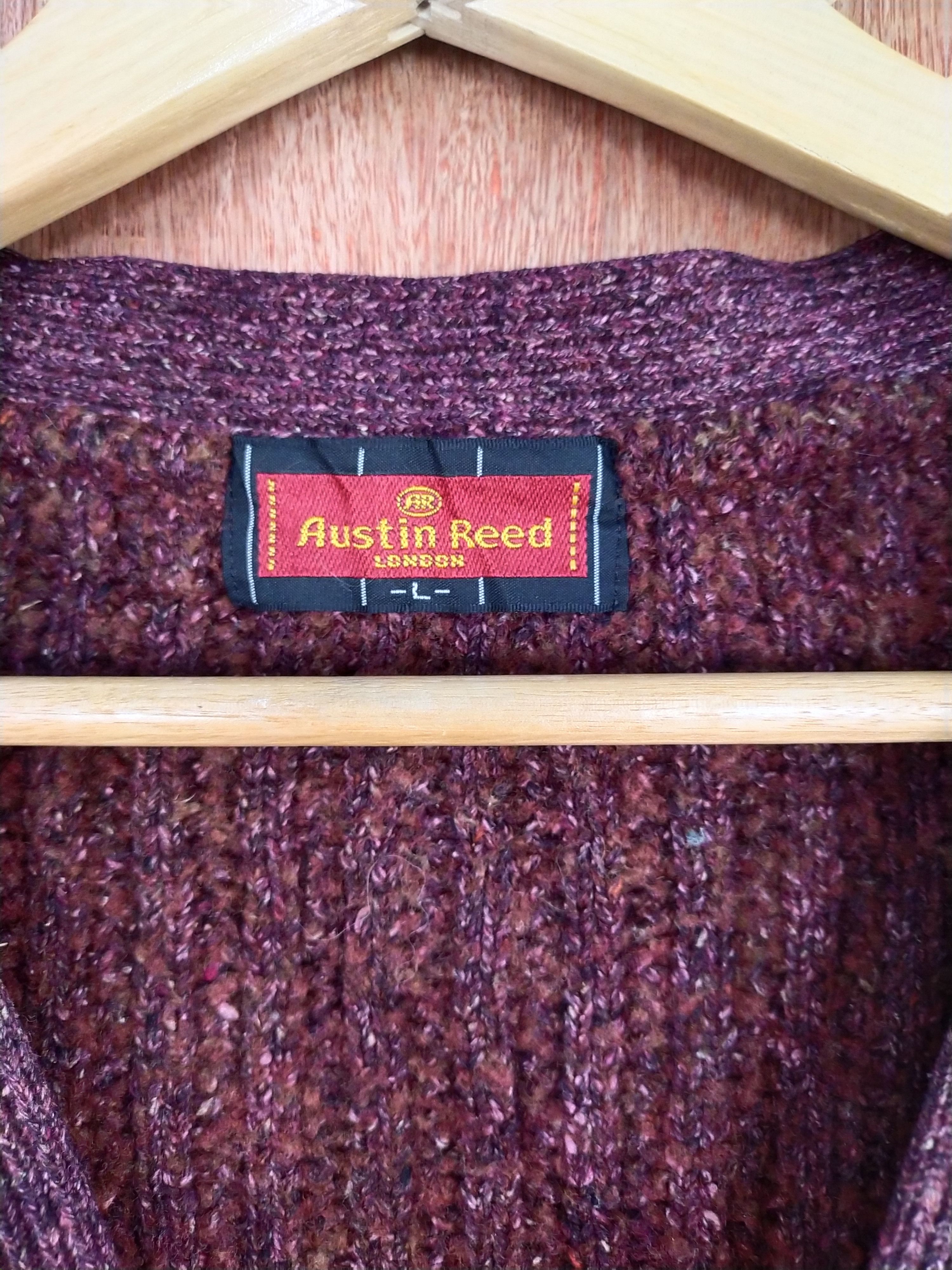 Austin Reed DL Austin Reed brown vintage cardigan Knitwear #S096 Size US L / EU 52-54 / 3 - 6 Thumbnail