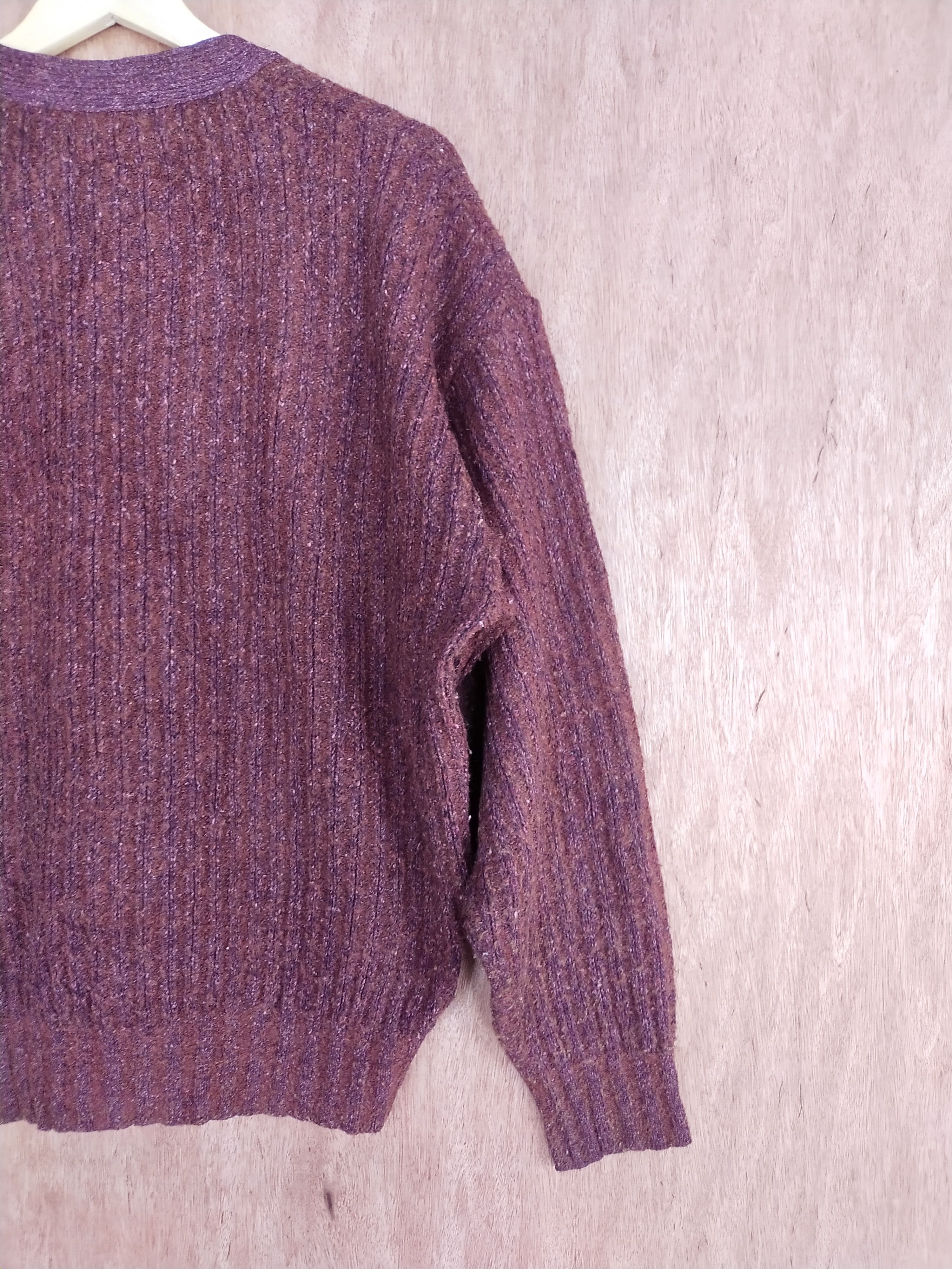 Austin Reed DL Austin Reed brown vintage cardigan Knitwear #S096 Size US L / EU 52-54 / 3 - 8 Thumbnail