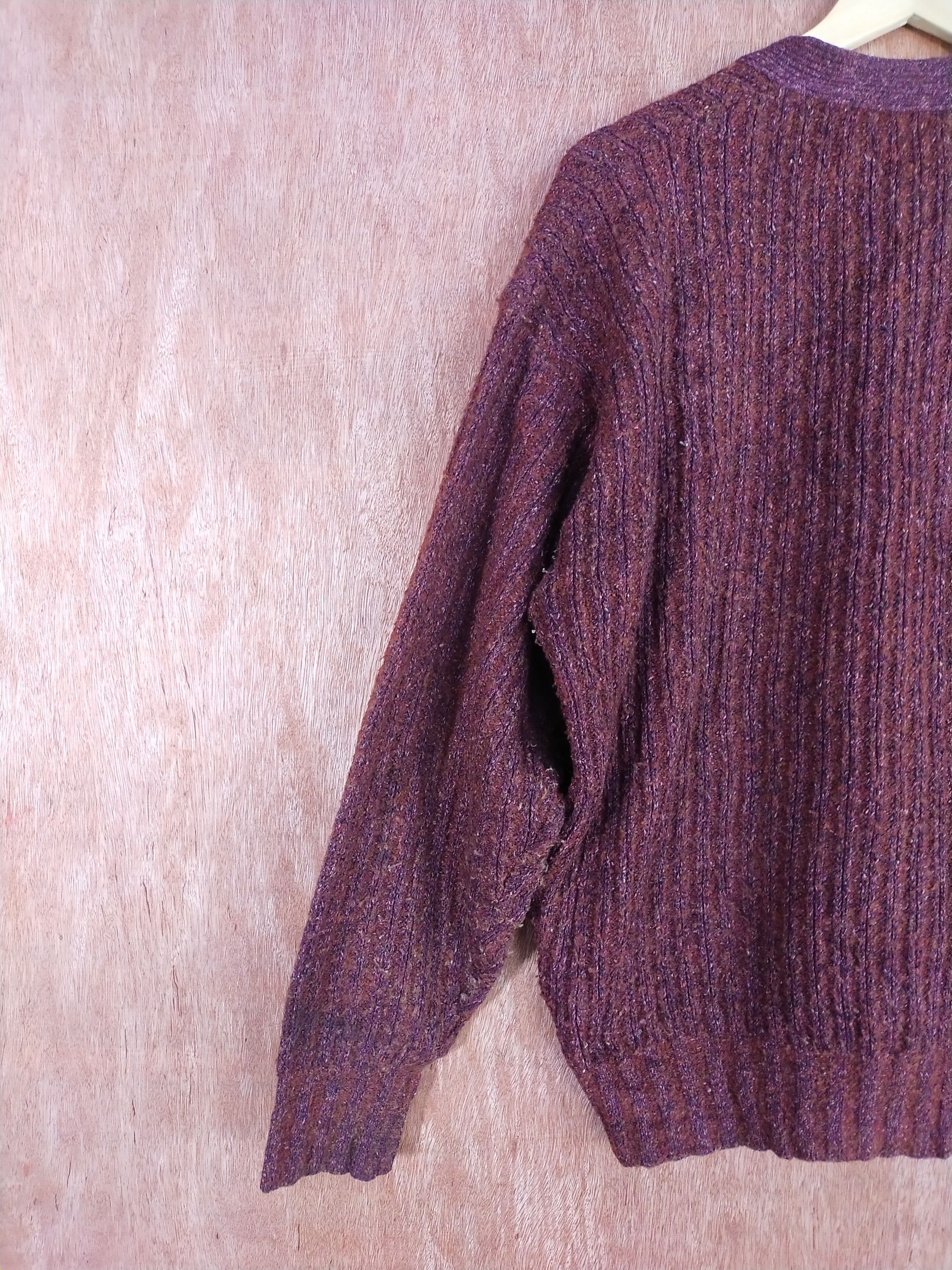 Austin Reed DL Austin Reed brown vintage cardigan Knitwear #S096 Size US L / EU 52-54 / 3 - 9 Thumbnail