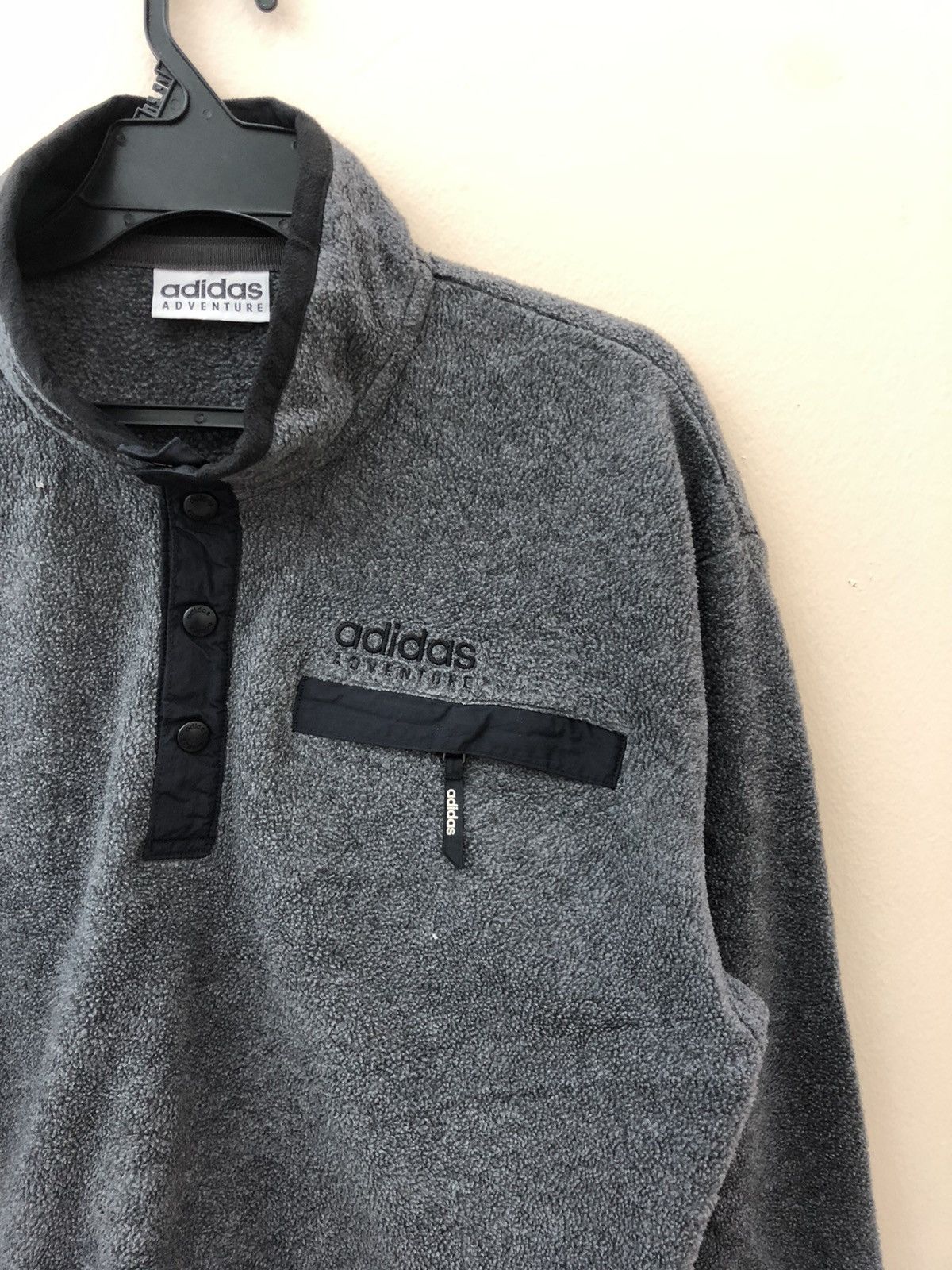 Adidas × Japanese Brand × Vintage Vintage Adidas Adventurers fleece pullover zipper vest Size US XL / EU 56 / 4 - 5 Thumbnail