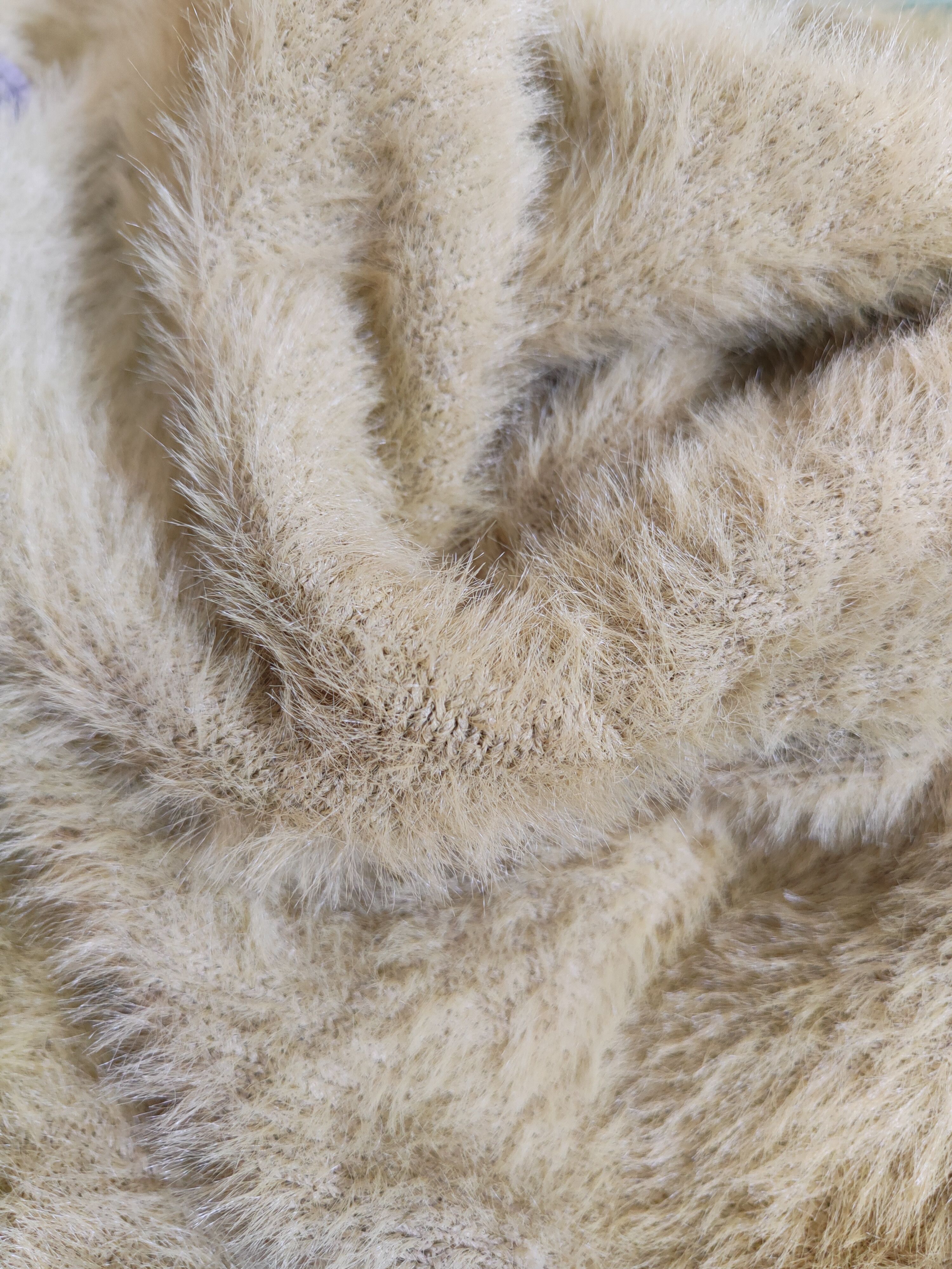 Aran Isles Knitwear Igni Yellow Cardigan fur mohair shag shaggy knitwear #S363 Size M / US 6-8 / IT 42-44 - 8 Thumbnail