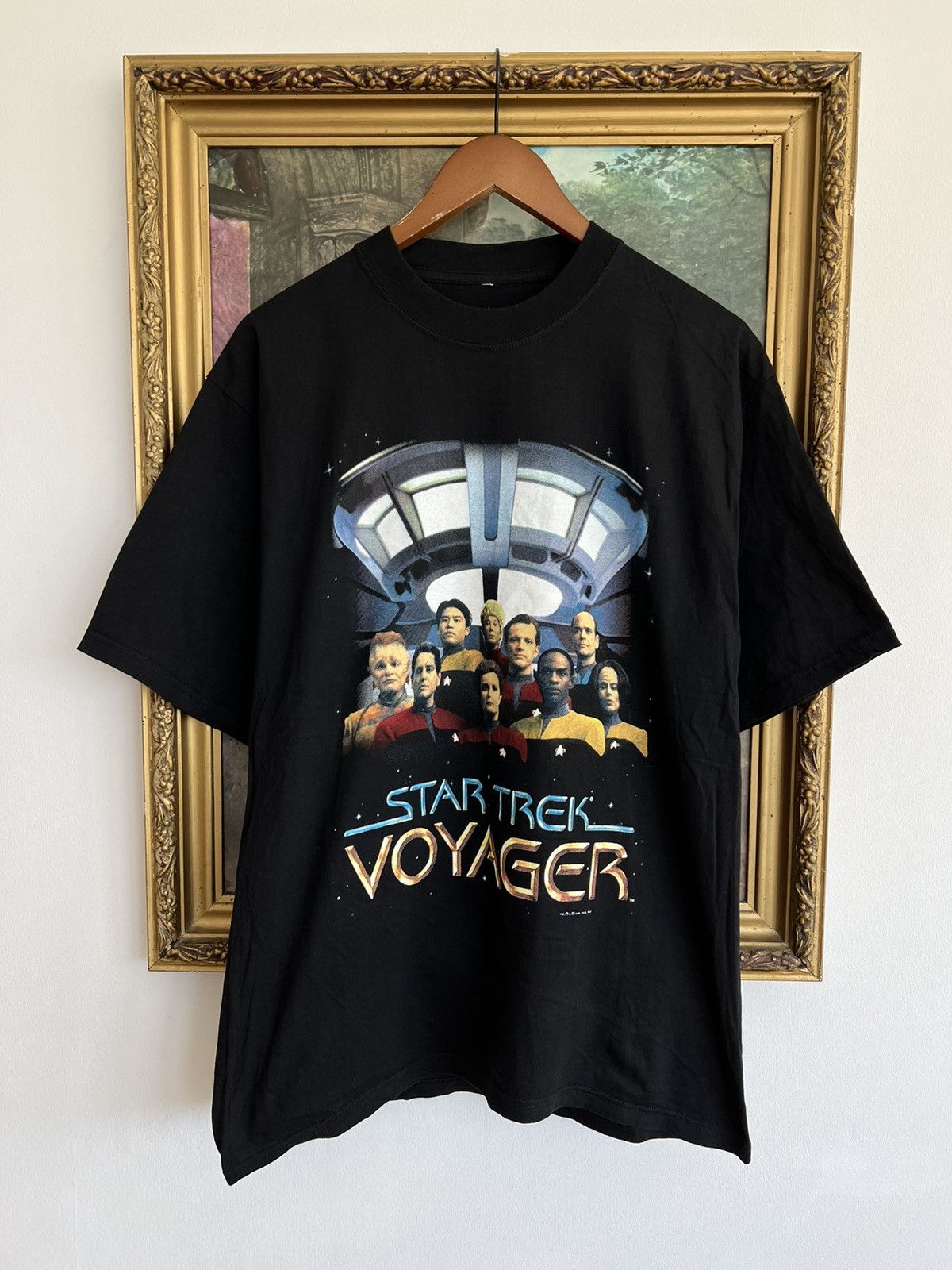 Band Tees Vintage 1996 Star Trek Voyager Black Tee (Star Wars) Size US L / EU 52-54 / 3 - 1 Thumbnail