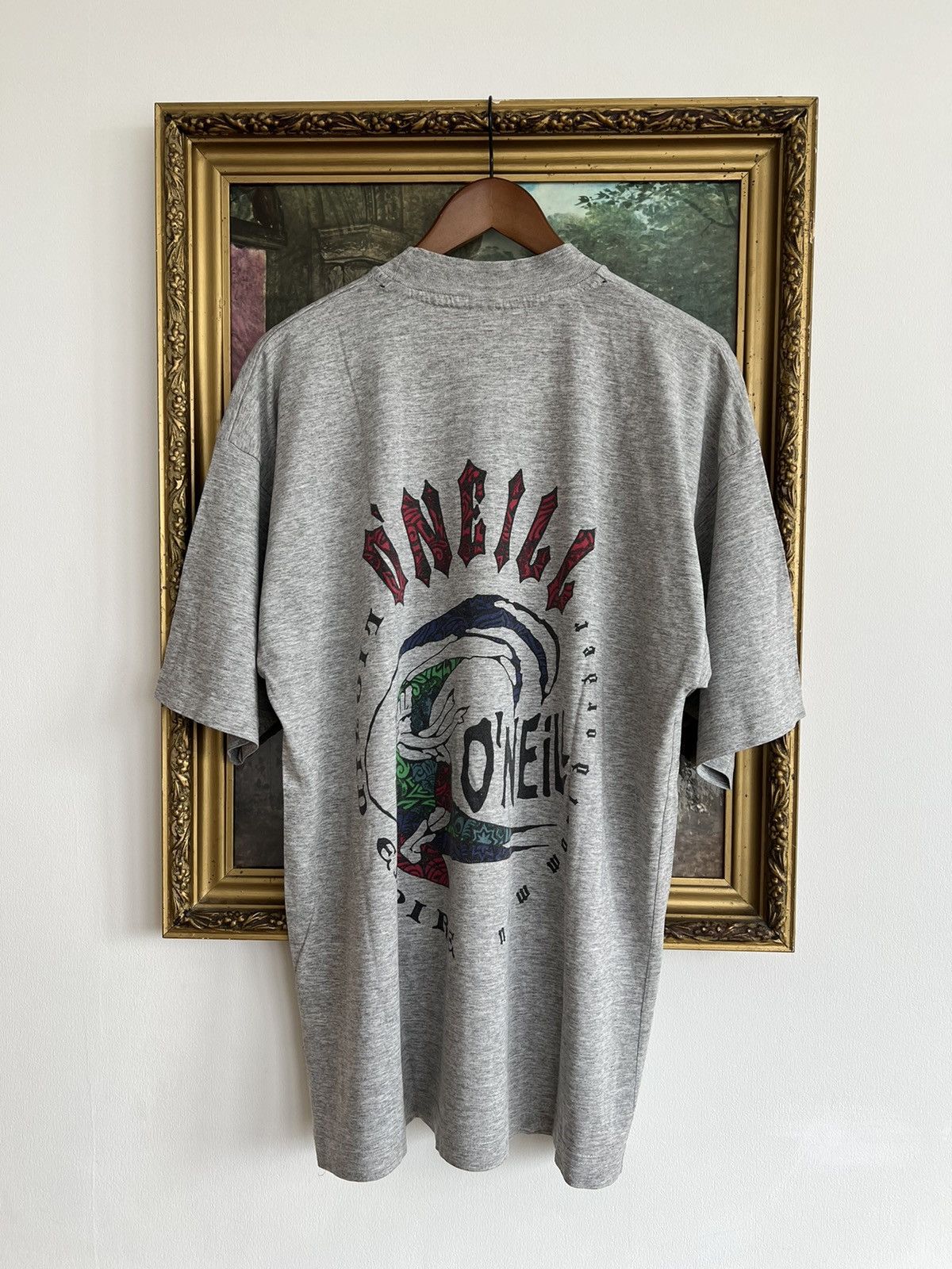 O'Neill Vintage 90s Oneill O'Neill Streetwear Gray Tee (Surf Style) Size US XL / EU 56 / 4 - 1 Thumbnail