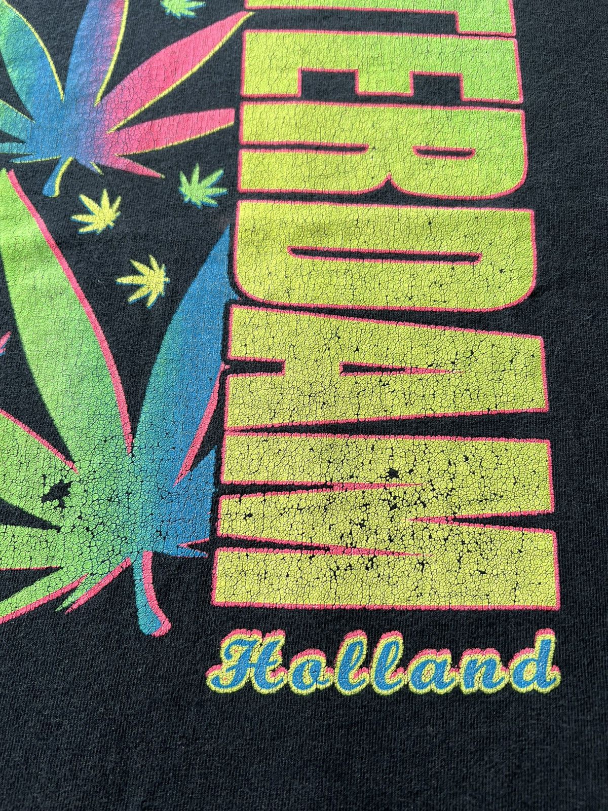 Band Tees Vintage 2000s Amsterdam Holland Marijuana Blunt Smoke Tee Size US XXL / EU 58 / 5 - 4 Thumbnail