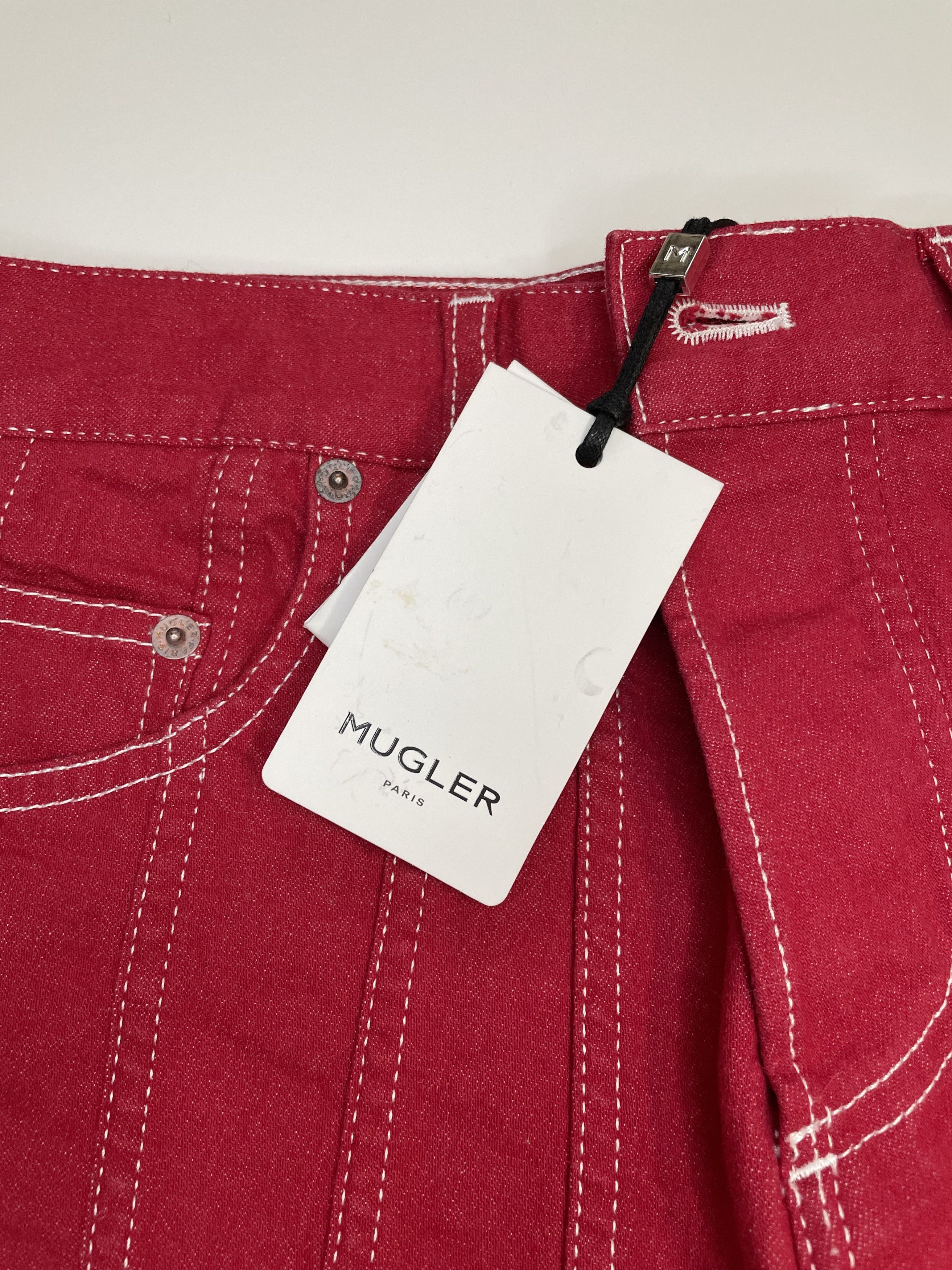 Mugler × Thierry Mugler Mugler Resort 2019 High Waisted Spiral jeans Size 38 FR Size 27" / US 4 / IT 40 - 4 Thumbnail