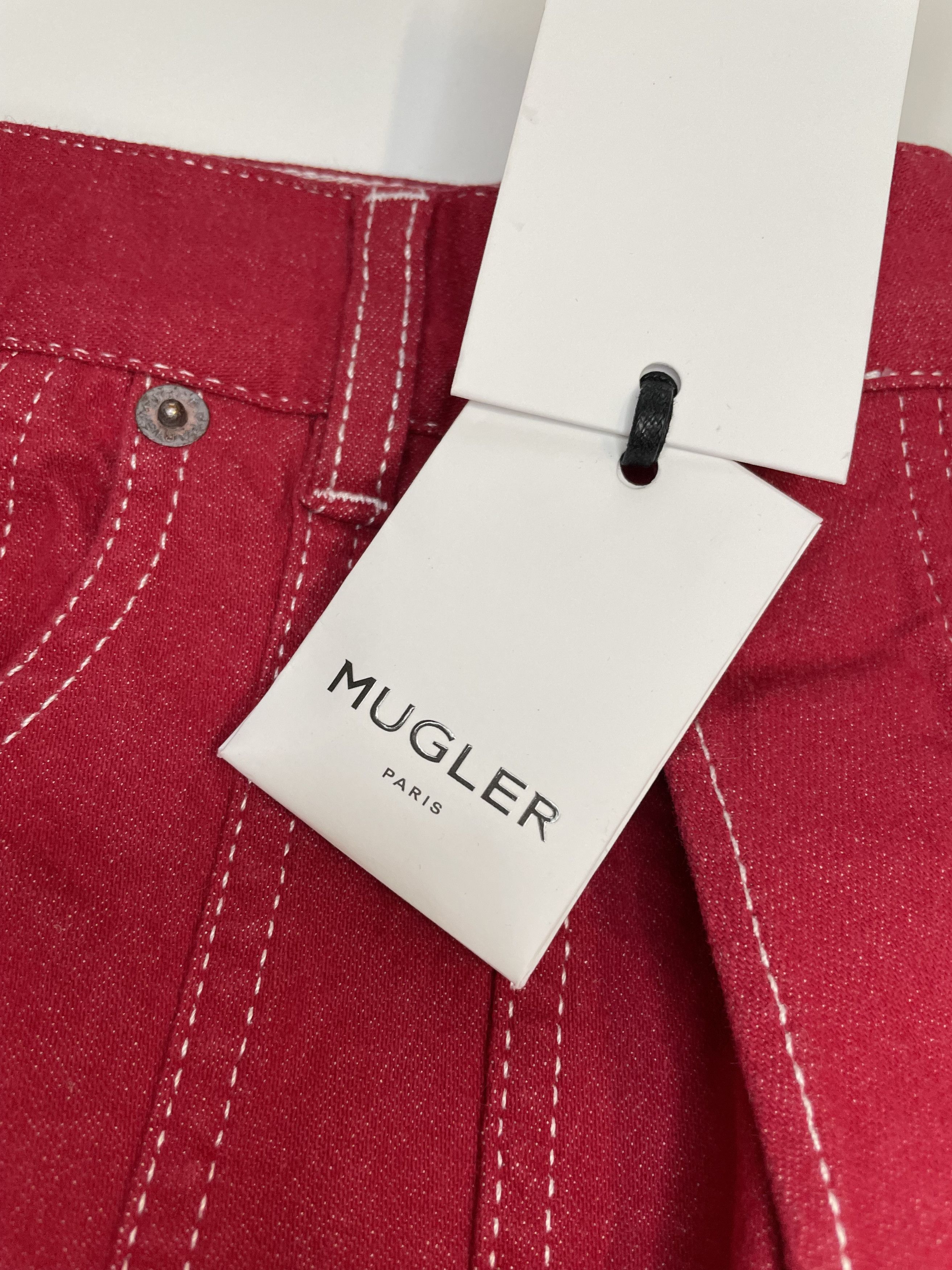 Mugler × Thierry Mugler Mugler Resort 2019 High Waisted Spiral jeans Size 38 FR Size 27" / US 4 / IT 40 - 5 Thumbnail