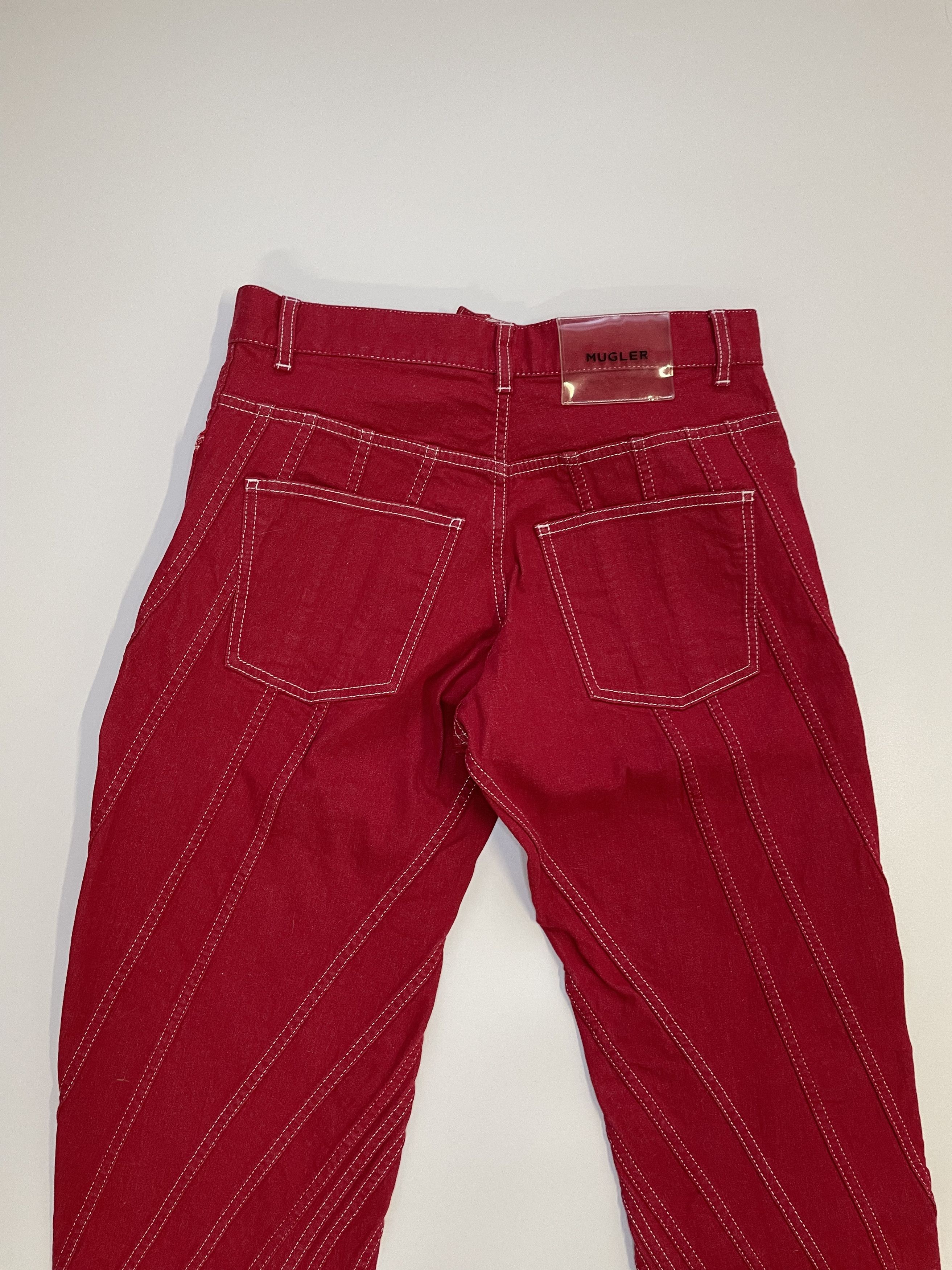 Mugler × Thierry Mugler Mugler Resort 2019 High Waisted Spiral jeans Size 38 FR Size 27" / US 4 / IT 40 - 13 Thumbnail