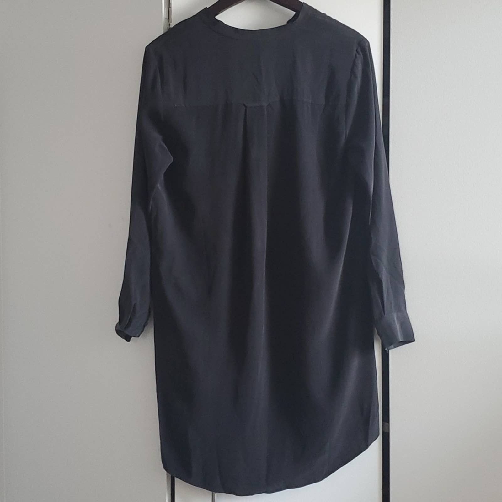 NWT Sezane Size 38 Robe Charlotte Silk black dress