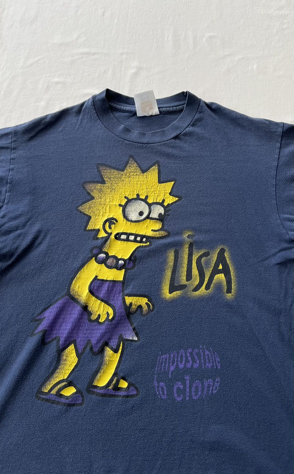 The Simpsons Vintage 90s The Simpsons Lisa Navy Tee (King of the Hill) Size US M / EU 48-50 / 2 - 4 Thumbnail