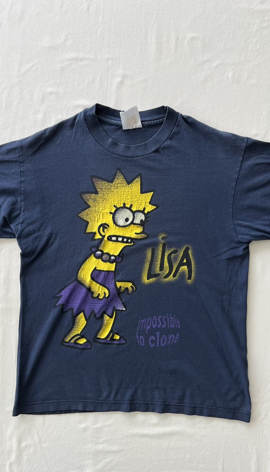 The Simpsons Vintage 90s The Simpsons Lisa Navy Tee (King of the Hill) Size US M / EU 48-50 / 2 - 3 Thumbnail