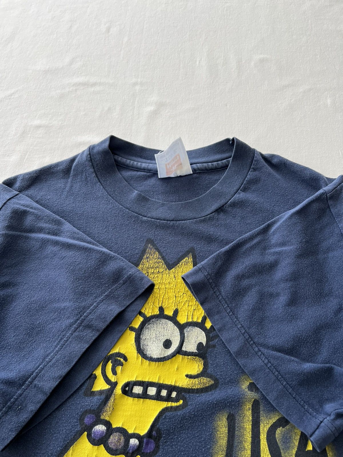 The Simpsons Vintage 90s The Simpsons Lisa Navy Tee (King of the Hill) Size US M / EU 48-50 / 2 - 7 Thumbnail