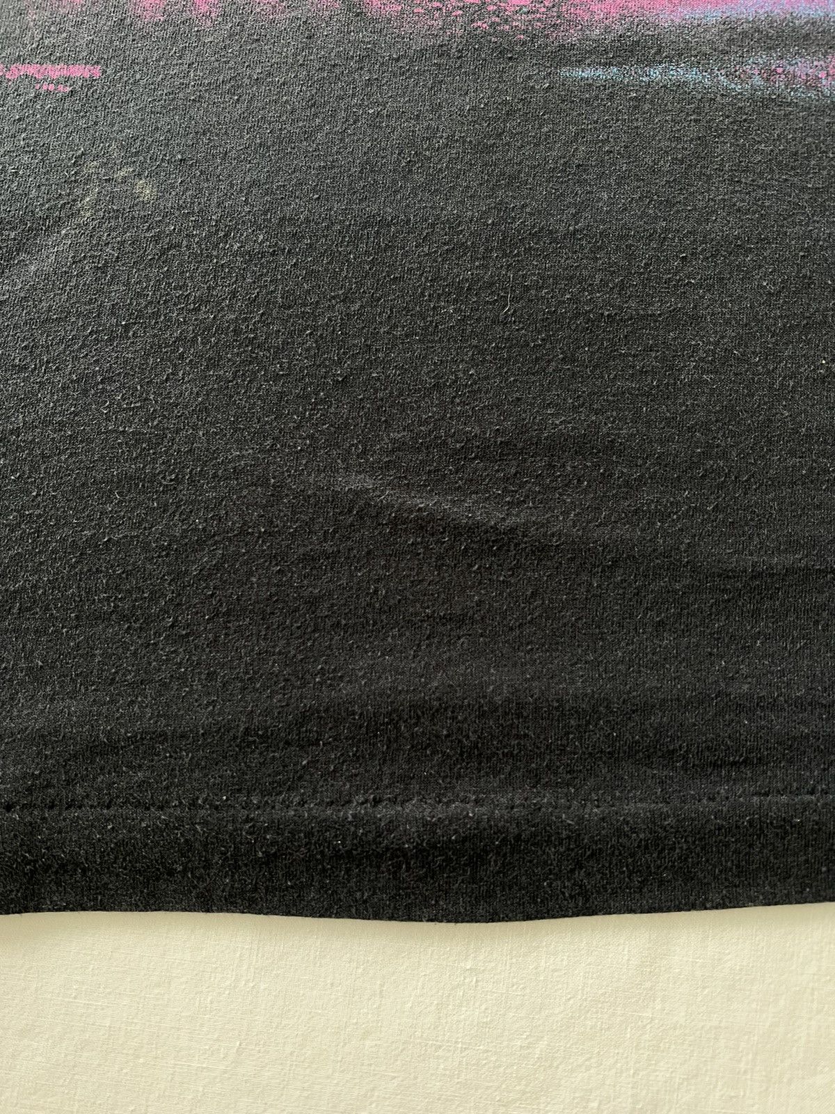 Vintage Vintage 90s Wolf Single Stitch Faded Black Tee Size US XL / EU 56 / 4 - 10 Thumbnail