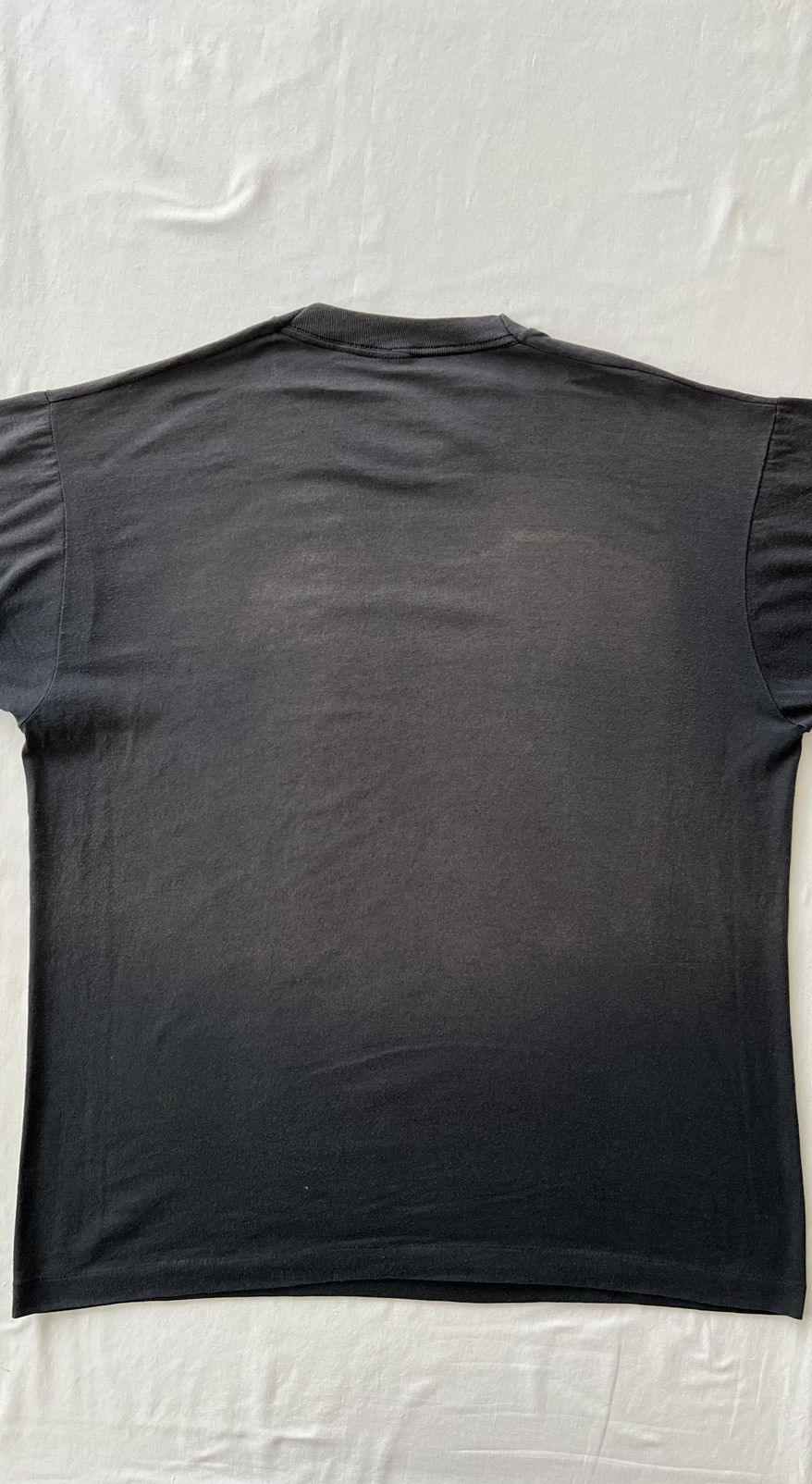 Vintage Vintage 90s Wolf Single Stitch Faded Black Tee Size US XL / EU 56 / 4 - 13 Thumbnail