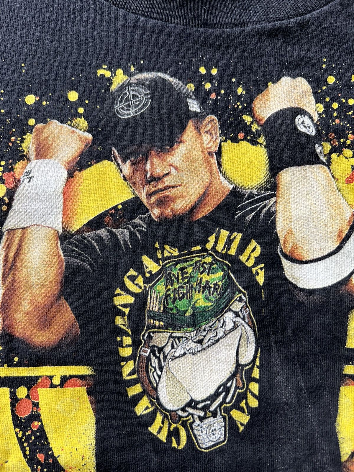 Band Tees Vintage 2000s John Cena WWE Black Tee Size US M / EU 48-50 / 2 - 4 Thumbnail