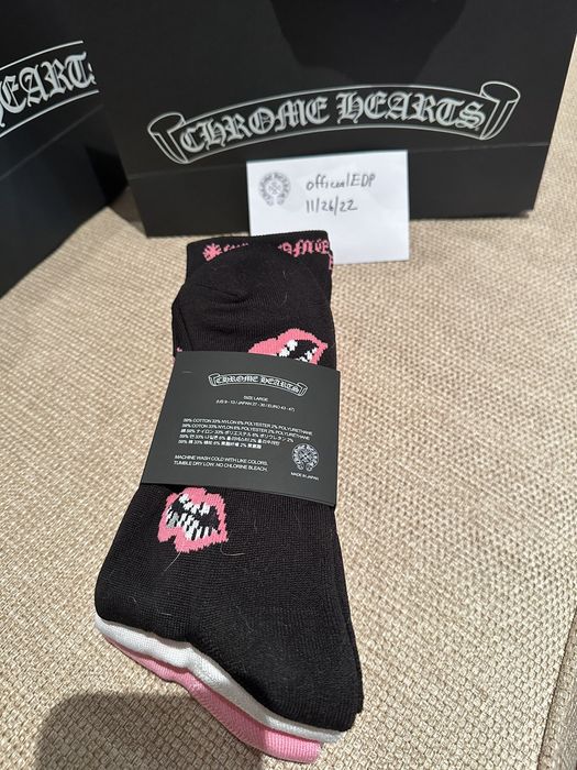 Chrome Hearts Chrome Hearts x Matty Boy -Pink,Black,White Socks | Grailed