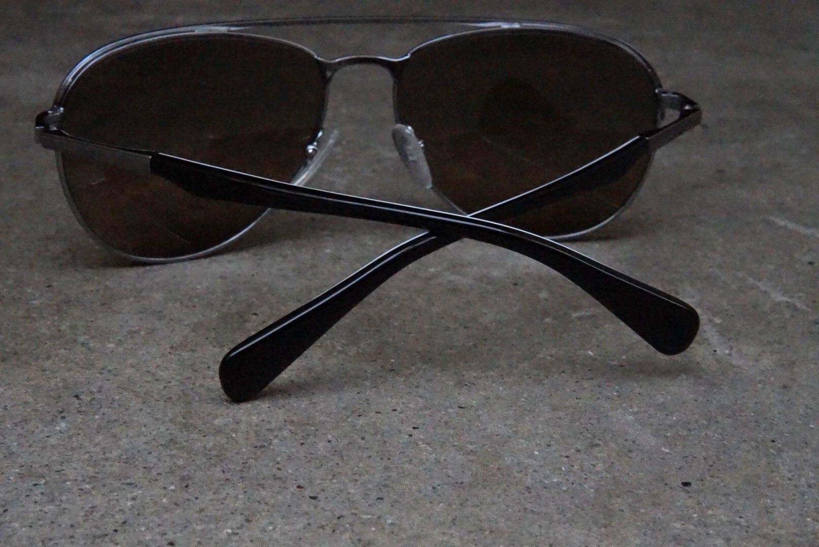 Prada Prada Sunglasses SPR51Q Aviator Brown Lens Italy Size ONE SIZE - 6 Thumbnail