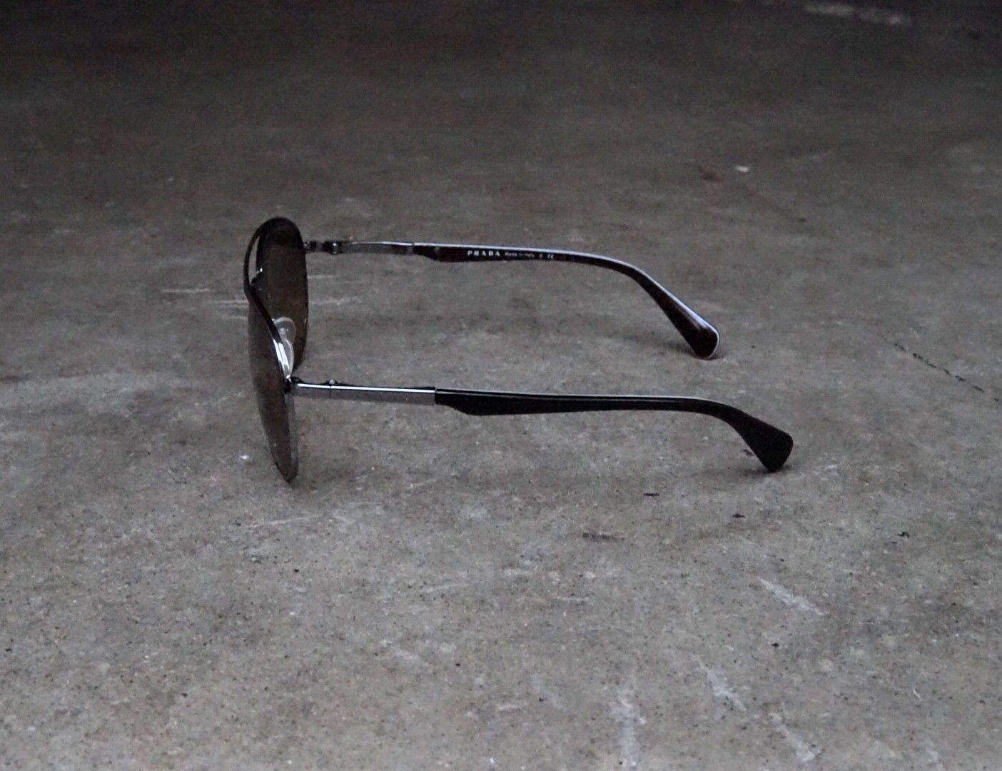 Prada Prada Sunglasses SPR51Q Aviator Brown Lens Italy Size ONE SIZE - 4 Thumbnail