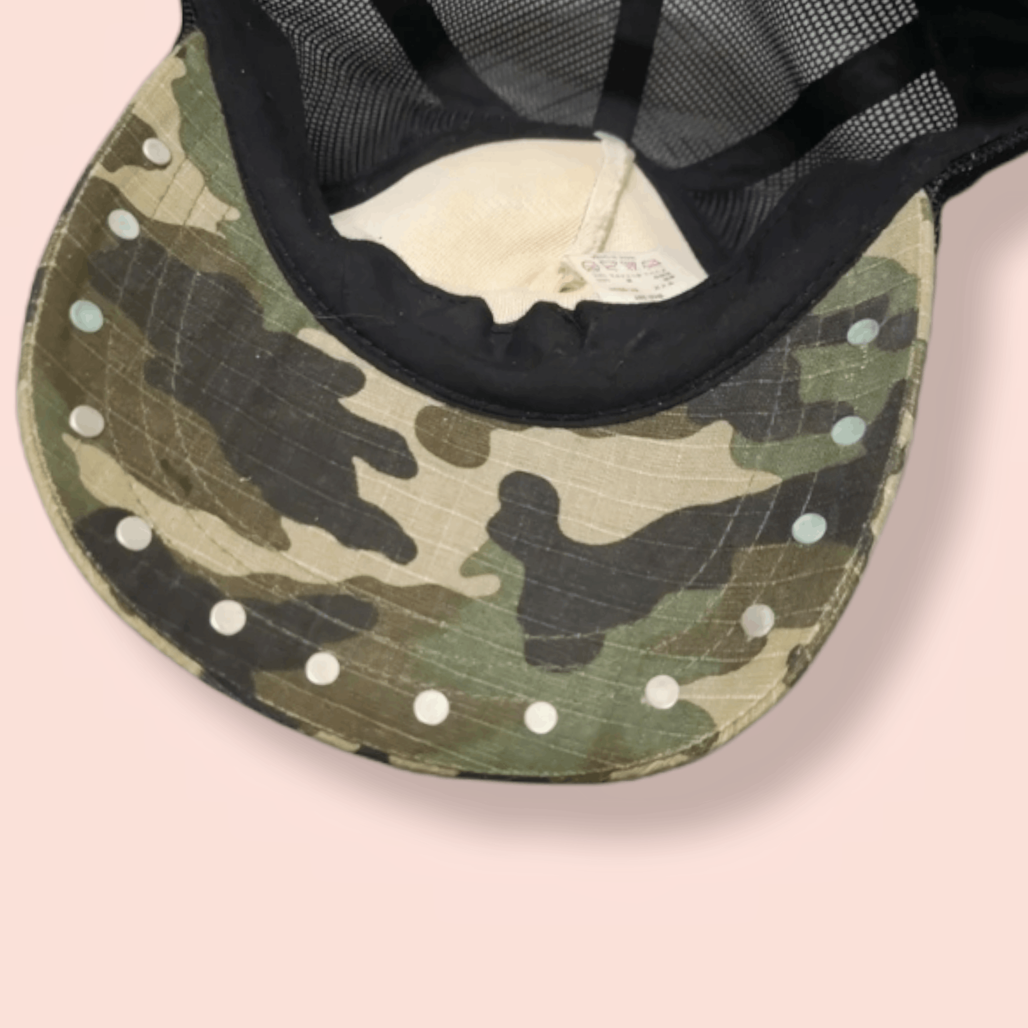 Seditionaries STUDDED SKULL & BONES CAMO TRUCKER SNAPBACK Size ONE SIZE - 14 Thumbnail